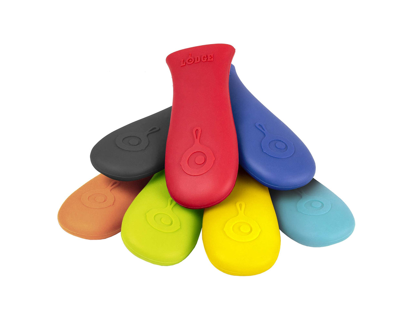 Lodge Silicone Hot Handle Holder – 9"+ Cast Iron Skillet Heat Protector, Dishwasher Safe, Reusable, Up to 500°F, Red