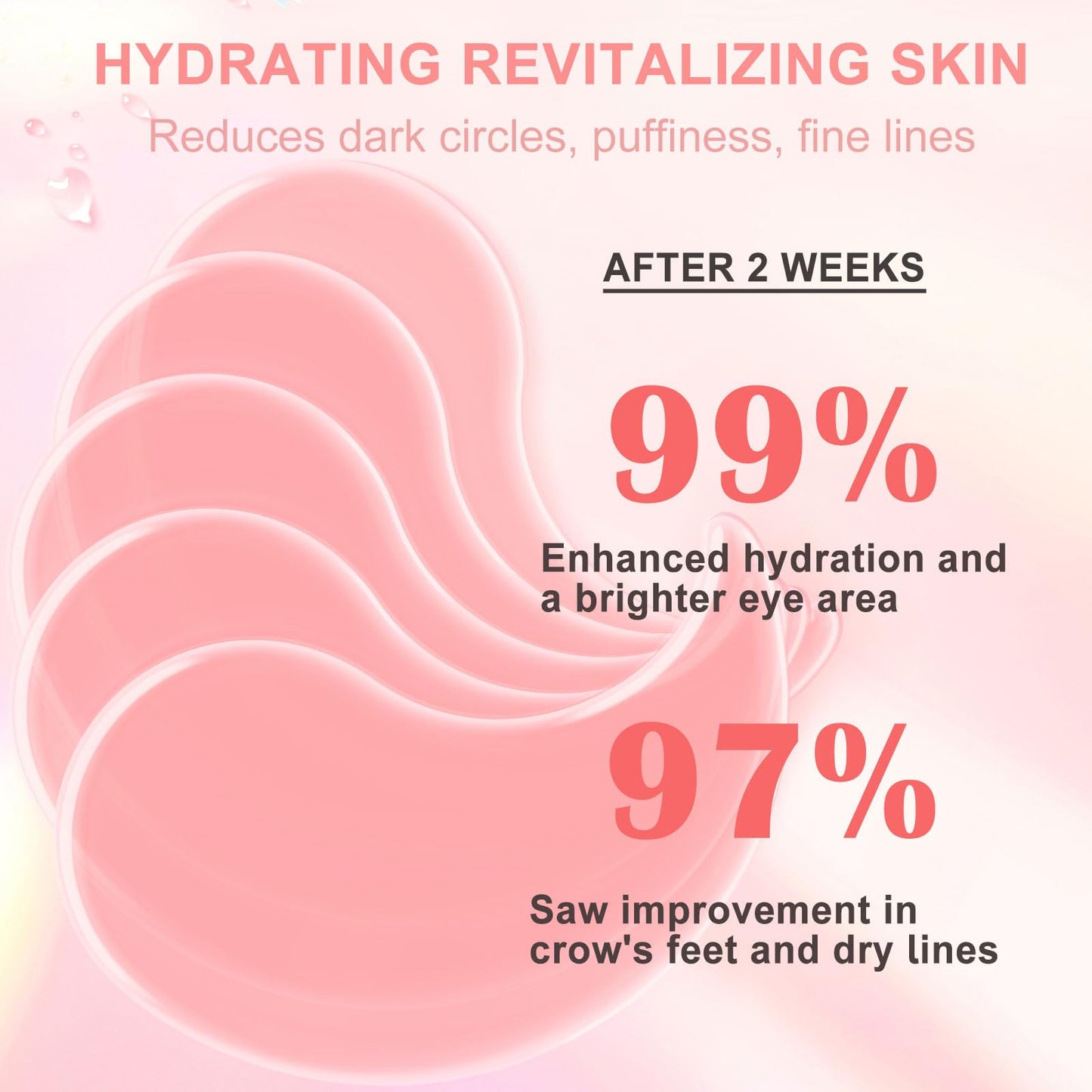 30 Pairs Rose Eye Masks - Under Eye Patches for Dark Circles, Puffiness, Wrinkles & Fine Lines, Skincare for Women & Men