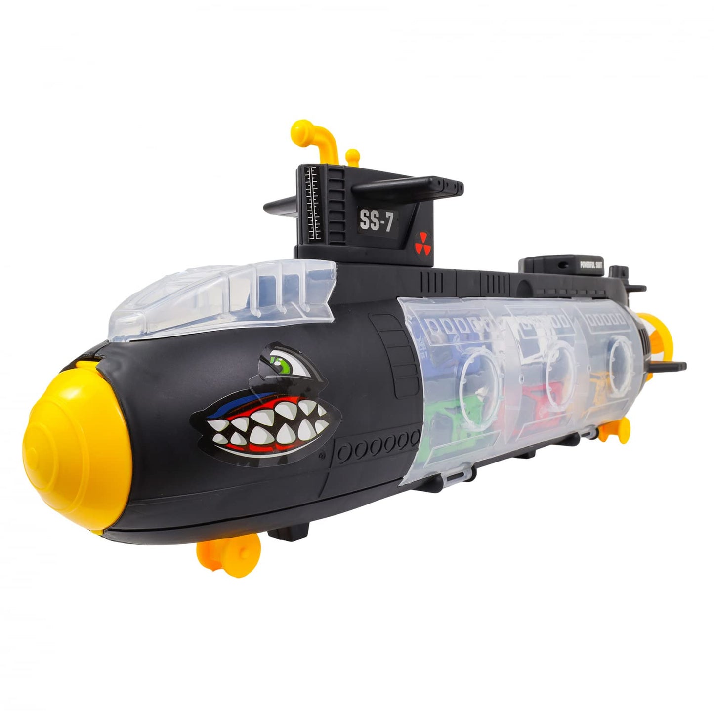 Kidplokio 32pc Submarine Shark Diecast Toy Car Carrier Boys Play Set, Ages 3 and Up