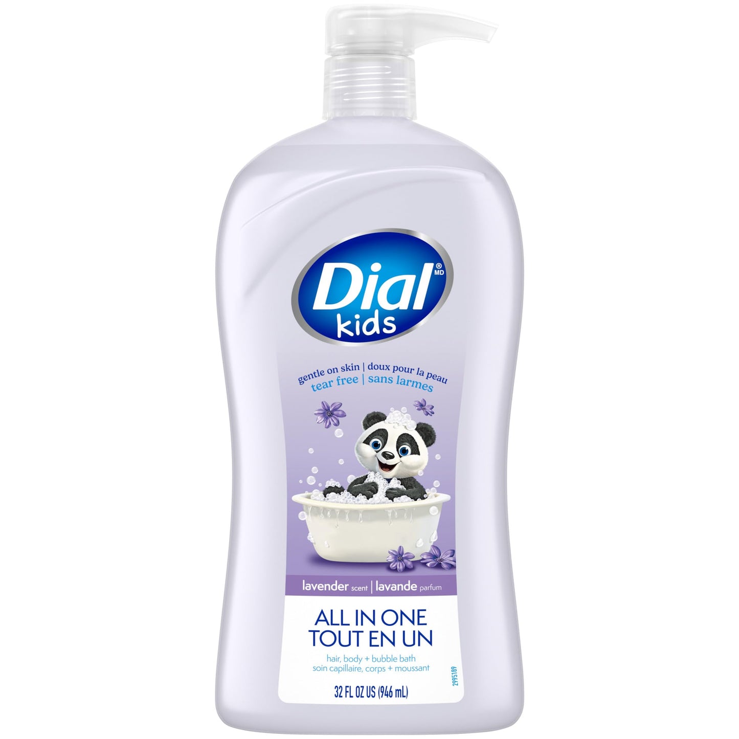 Dial Kids 3-in-1 Body+Hair+Bubble Bath, Lavender Scent, 32 fl oz