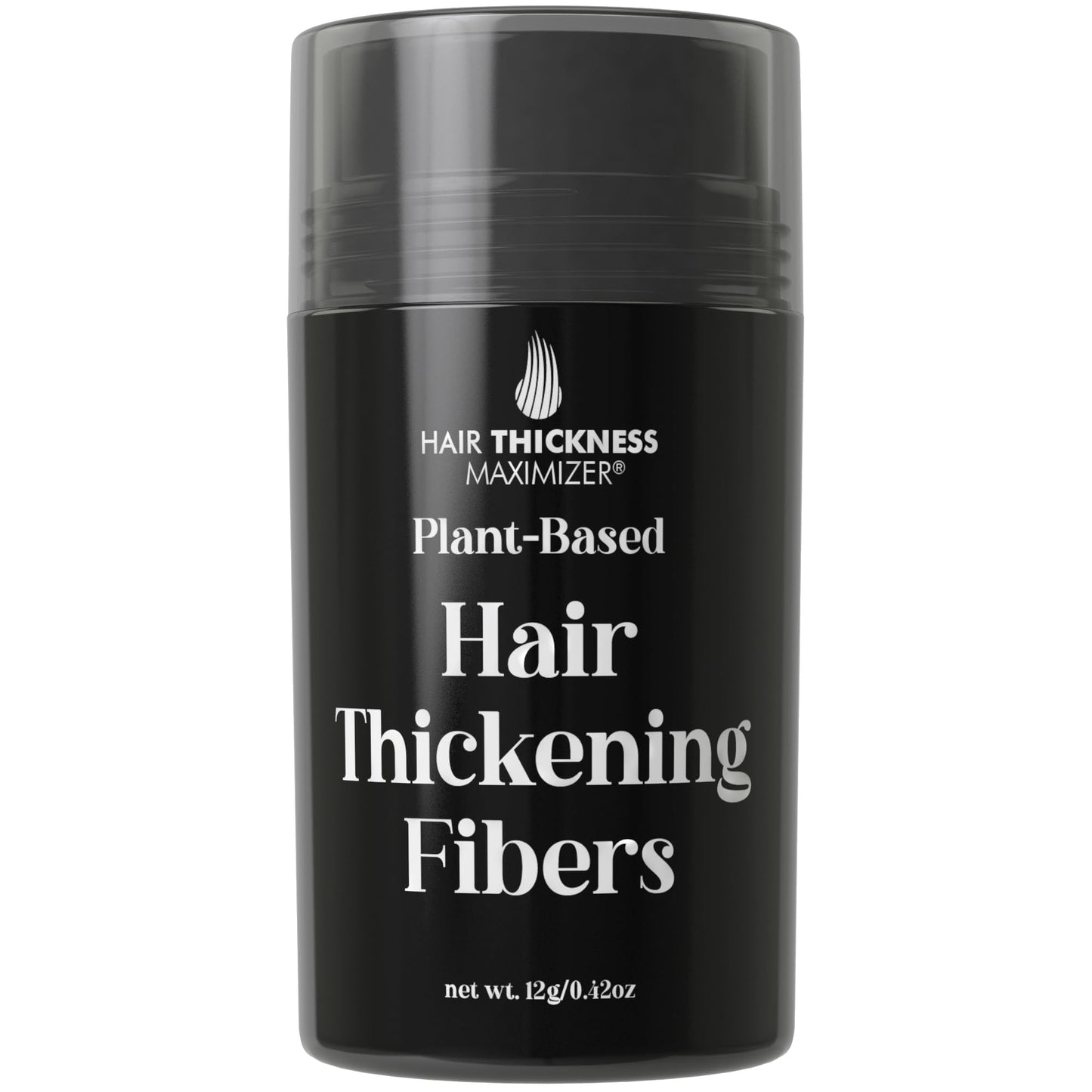 Hair Fibers for Thinning Hair For Women, Men. Plant-Based Formula for Instant Hairline & Bald Spot Coverage. Non-Itchy, Easy to Wash Out (Dark Brown)