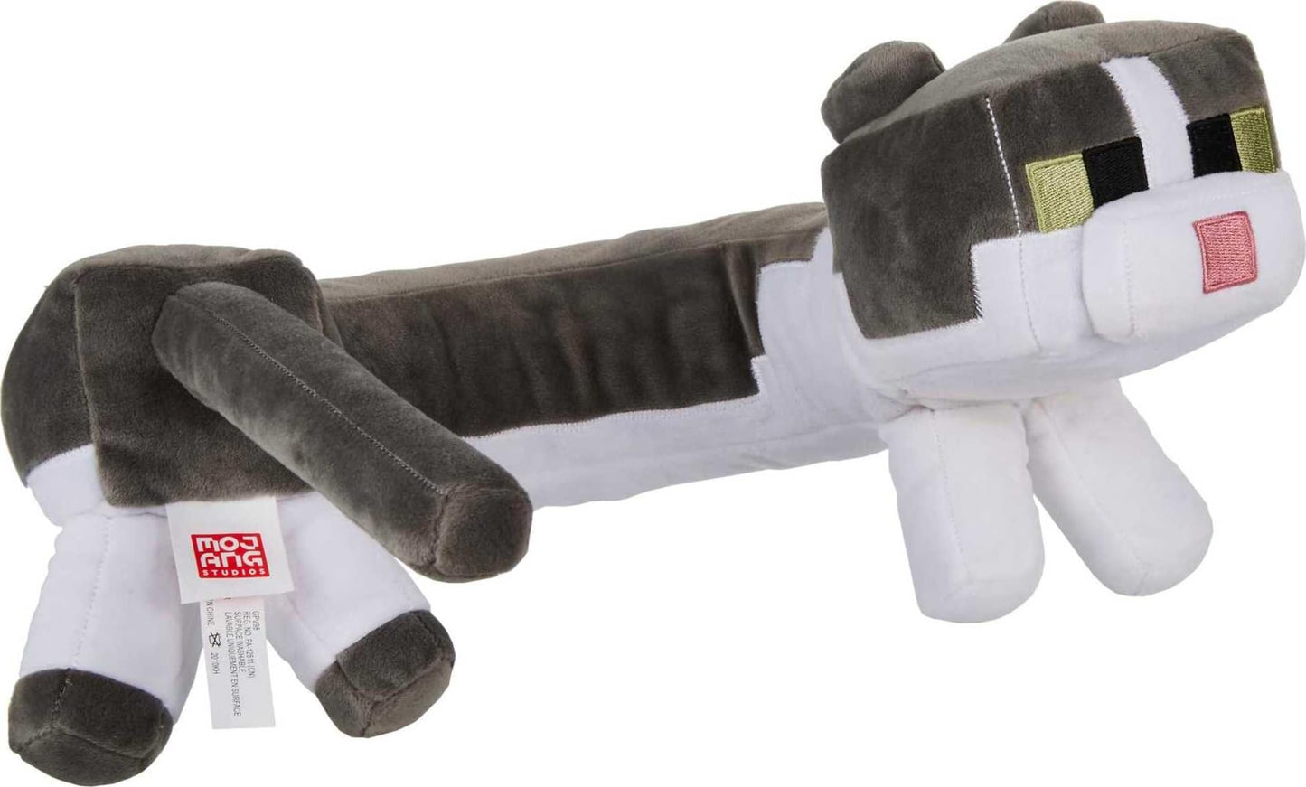 Mattel Minecraft Purring Sounds Neck Pillow, Cat Plush Toy with Sound for Travel, Comfort & Play (Amazon Exclusive)