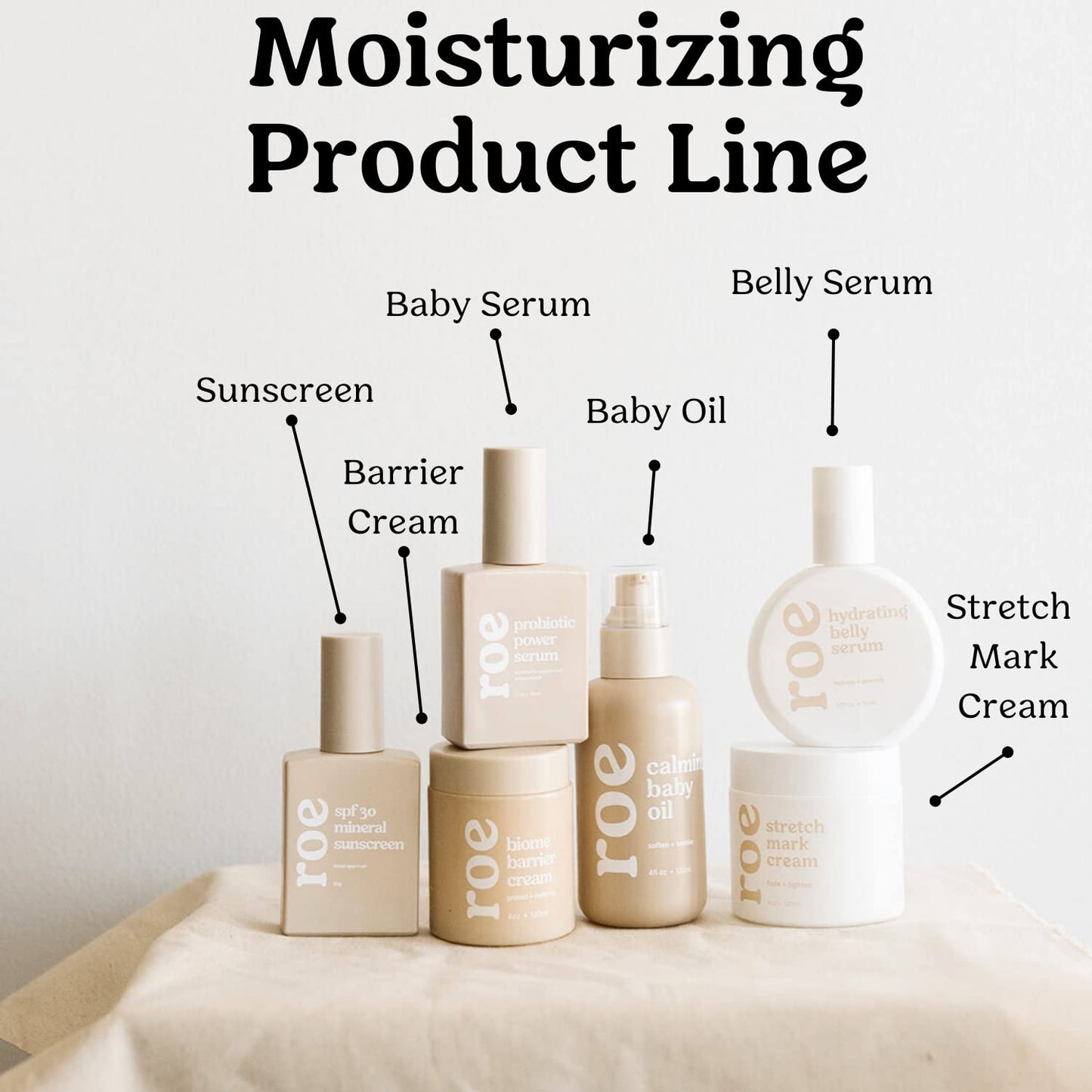 Roe Wellness Stretch Mark Cream for Sensitive Skin โ Plant-Based, Hydrating, Firms & Improves Elasticity, Long & Short-Term Care