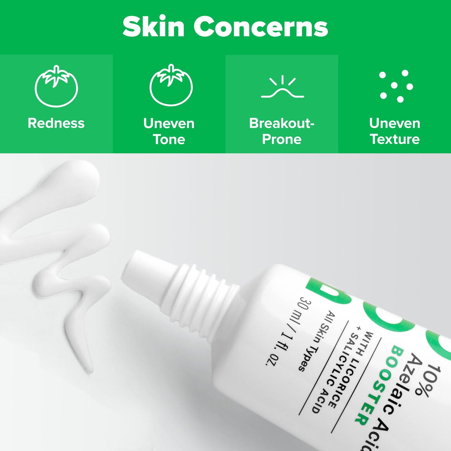 Paula's Choice BOOST 10% Azelaic Acid Booster Cream Gel Face Serum with Salicylic Acid, Oil-Free Skin Brightening Serum for Face, Fragrance-Free, 1oz