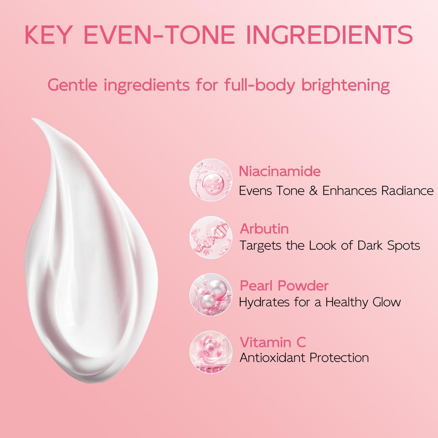 Underarm Lightening Cream – Skin Brightening for Armpits, Inner Thighs, Elbows, Knees & Intimate Areas, 1.69 fl. oz