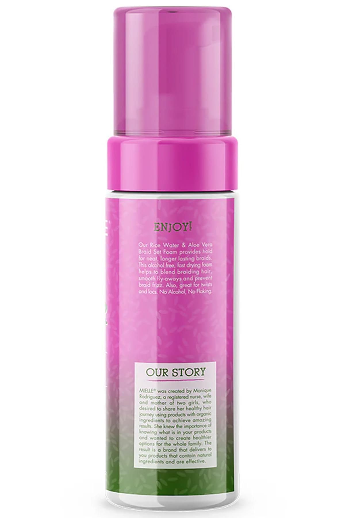 Mielle Rice Water & Aloe Vera Blend Braid Set Foam 7.5 FL Oz (Pack of 2)