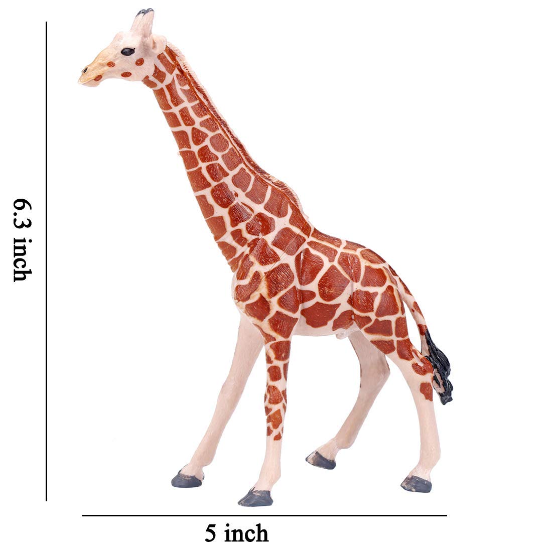 BOLZRA Safari Animal Figurines, 14-Piece Jumbo Realistic Wild Zoo & African Jungle Animals Playset for Kids & Toddlers