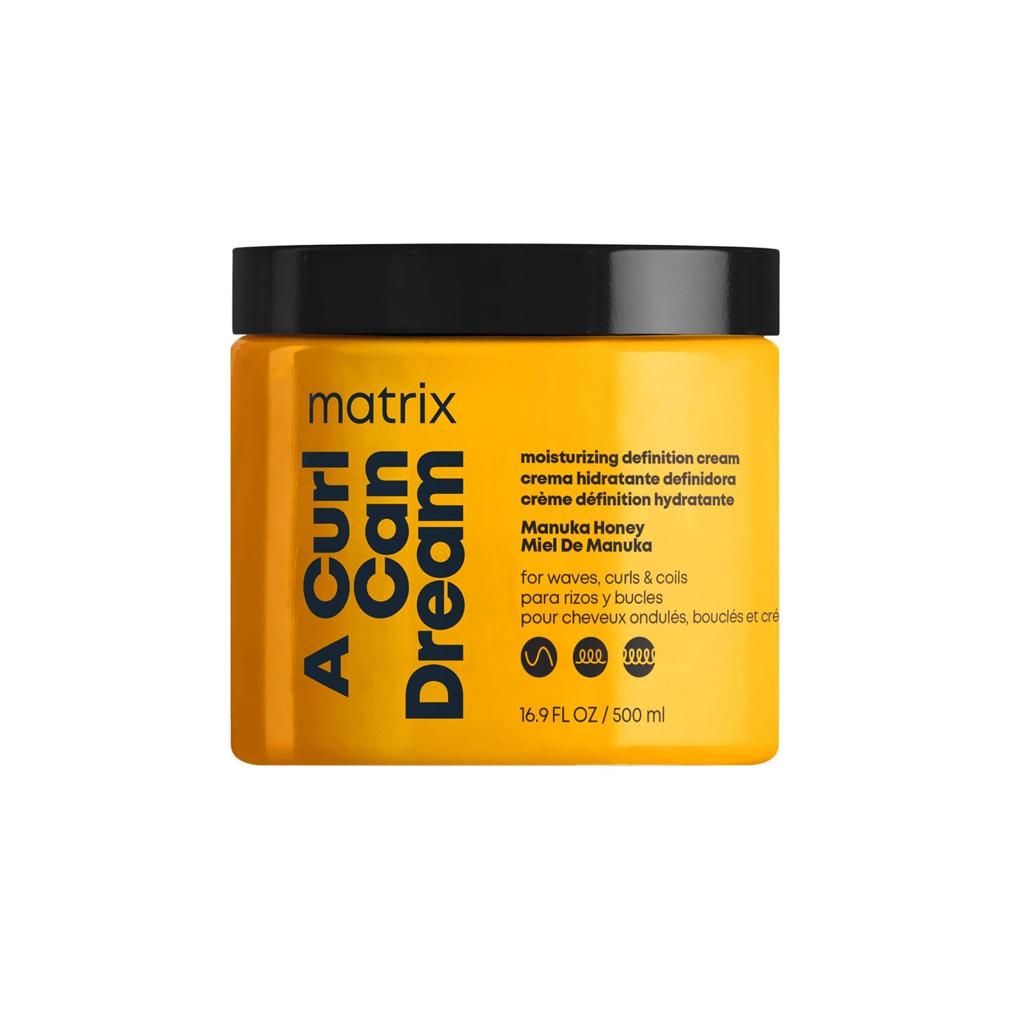 Matrix A Curl Can Dream Leave-In Cream – Moisturizes, Defines & Detangles Curly, Coily & Wavy Hair, Heat & Frizz Protection, 16.9 Fl Oz