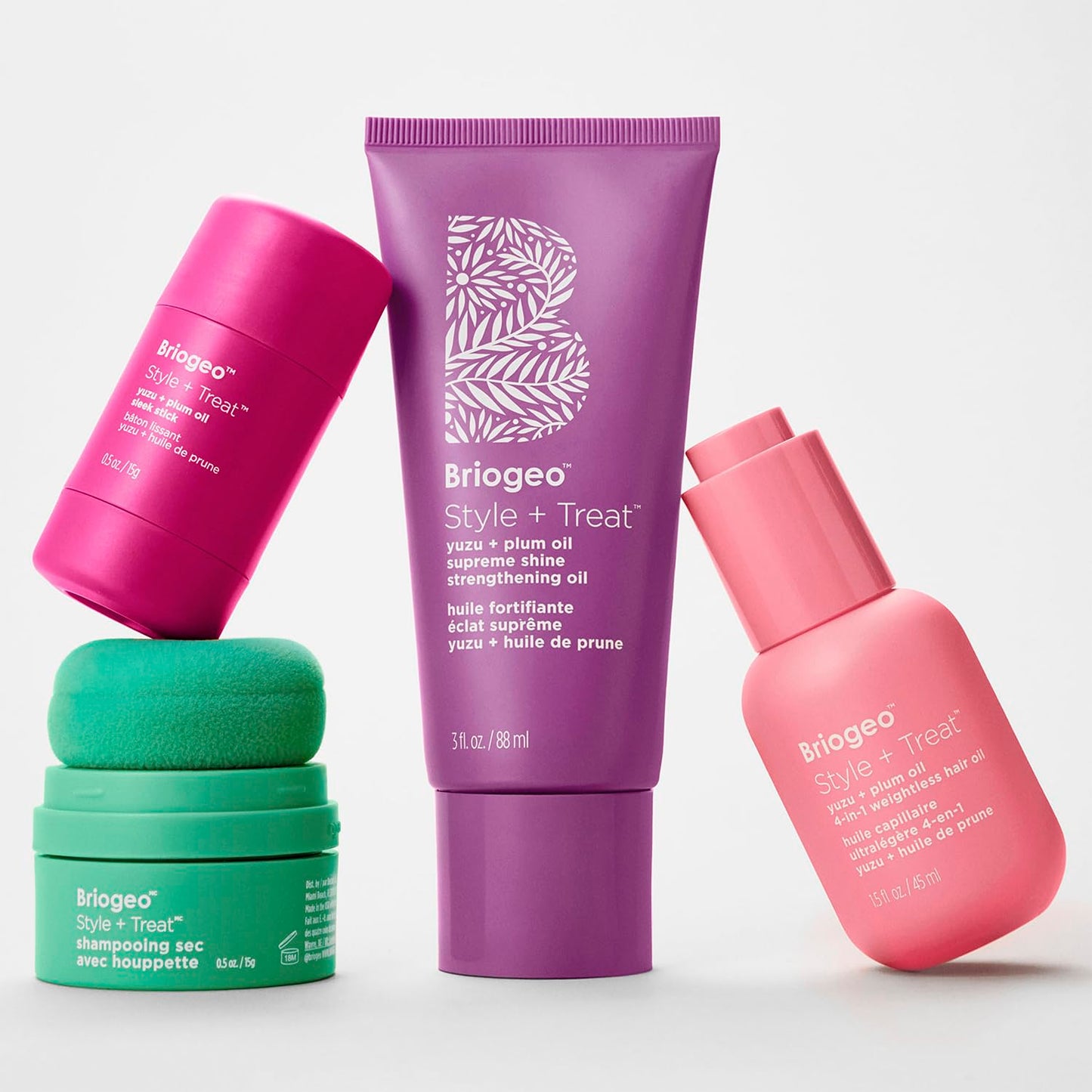 Briogeo Style + Treat Yuzu & Plum Supreme Shine Oil – Silicone-Free, Vegan Hair Oil for Curly & Coily Hair – Adds Shine, Moisture & Strength, 3 fl oz