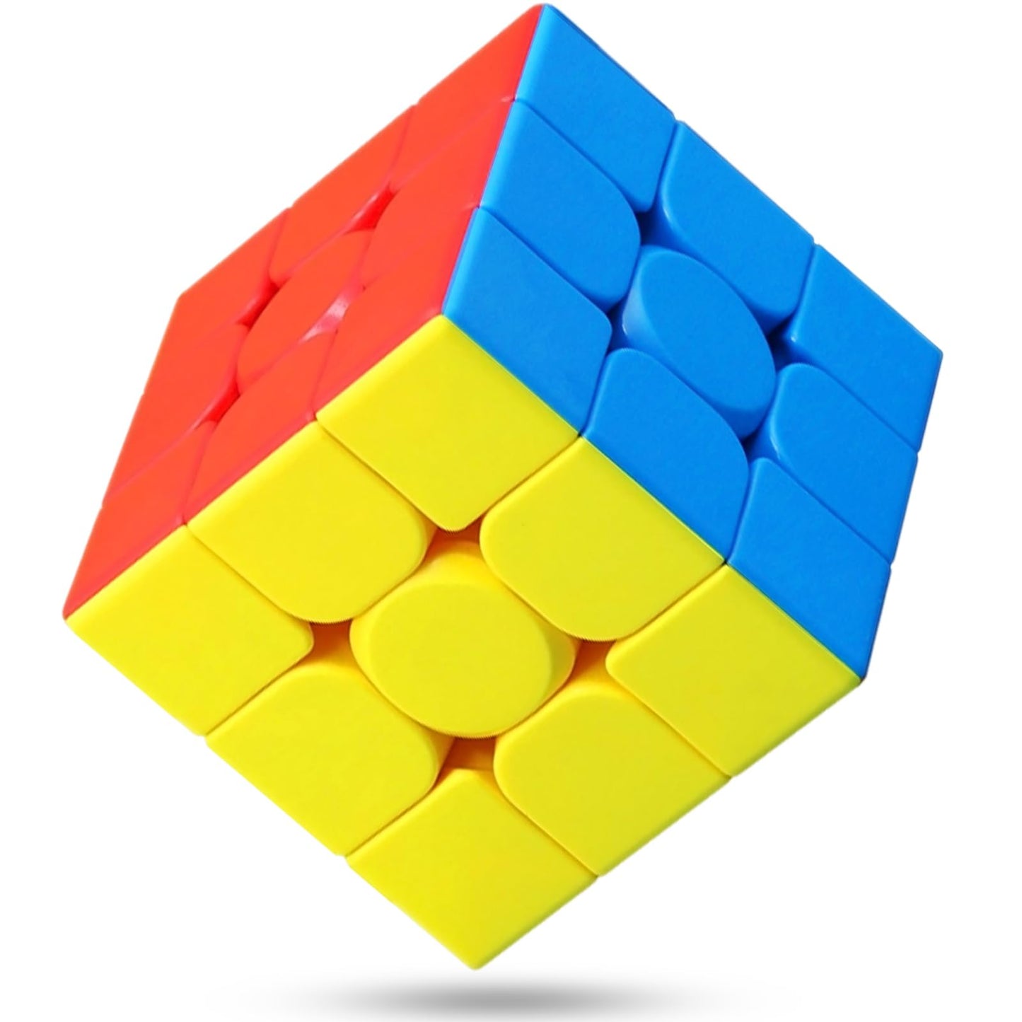 CFMOUR Speed Cube 3x3x3 – Moyu Meilong 3C Stickerless Magic Cube, Smooth Fast-Turning 3D Puzzle Brain Toy, Travel Game with Vivid Colors