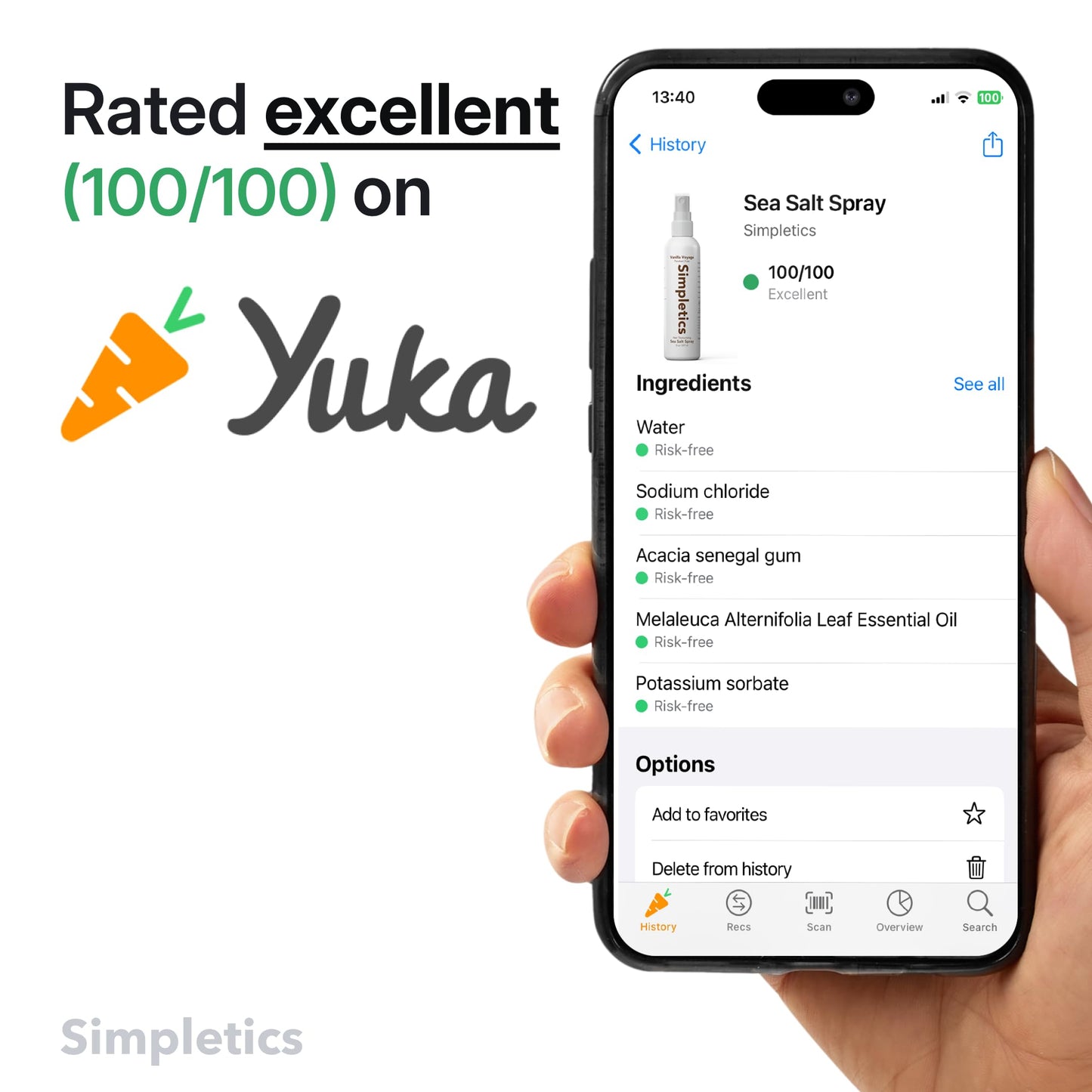 Simpletics Himalayan Sea Salt Spray 3 Pack – Natural Texturizing & Volumizing Spray for Straight & Wavy Hair – Vanilla Scent, Beachy Look for Men & Women