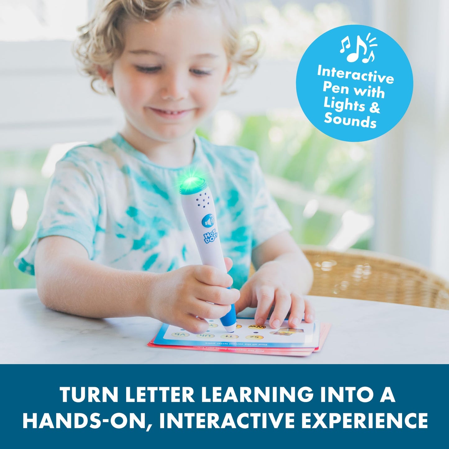 Educational Insights Hot Dots Alphabet Set – 72 Activities, Interactive Learning Pen & 36 Double-Sided Cards, Ages 3+