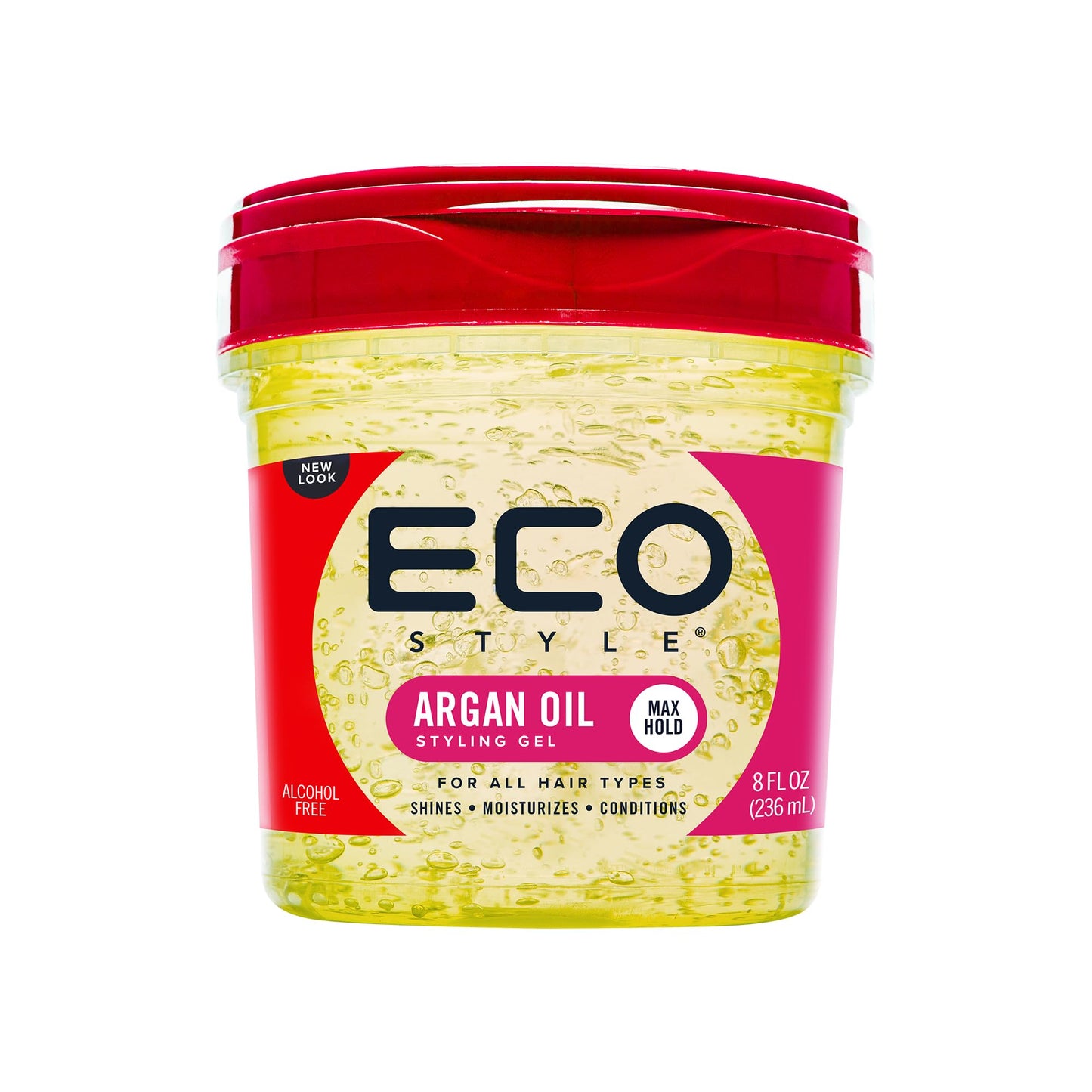 Eco Style Moroccan Argan Oil Styling Gel 8oz – Nourishes & Repairs Hair, Adds Shine, Tames Frizz, Promotes Healthy Hair & Provides Maximum Hold