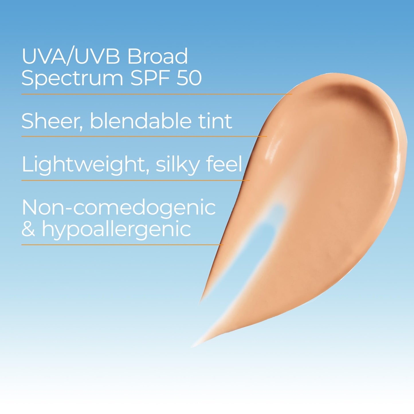 Eucerin Sun Tinted Age Defense Face Sunscreen SPF 50 with Hyaluronic Acid – Blendable Tint for All Skin Tones, Non-Comedogenic, 2.5 fl oz