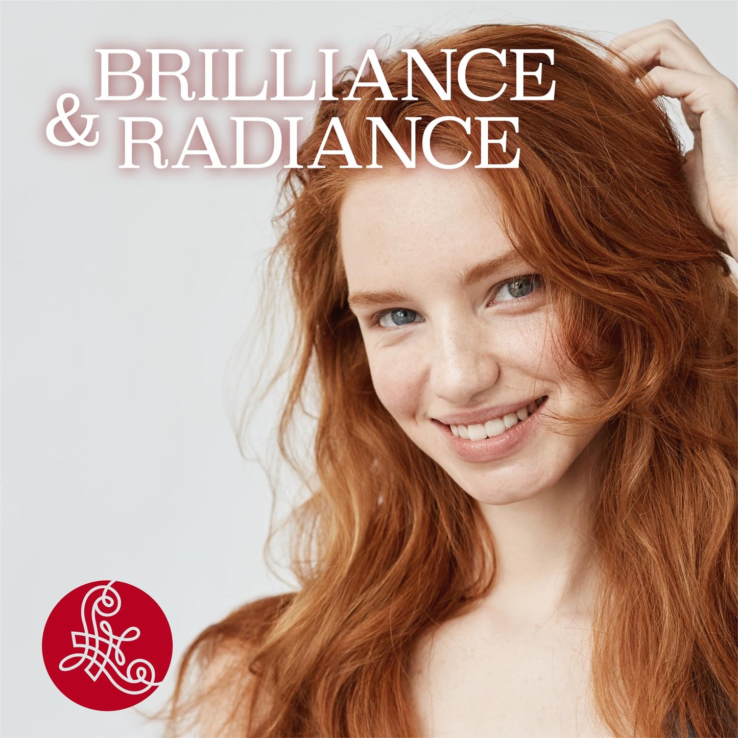 Luseta Red Hair Shampoo & Conditioner Set 16.9oz x2 | Sulfate-Free, Color Safe, Copper Brightening & Strengthening with Pomegranate Extract