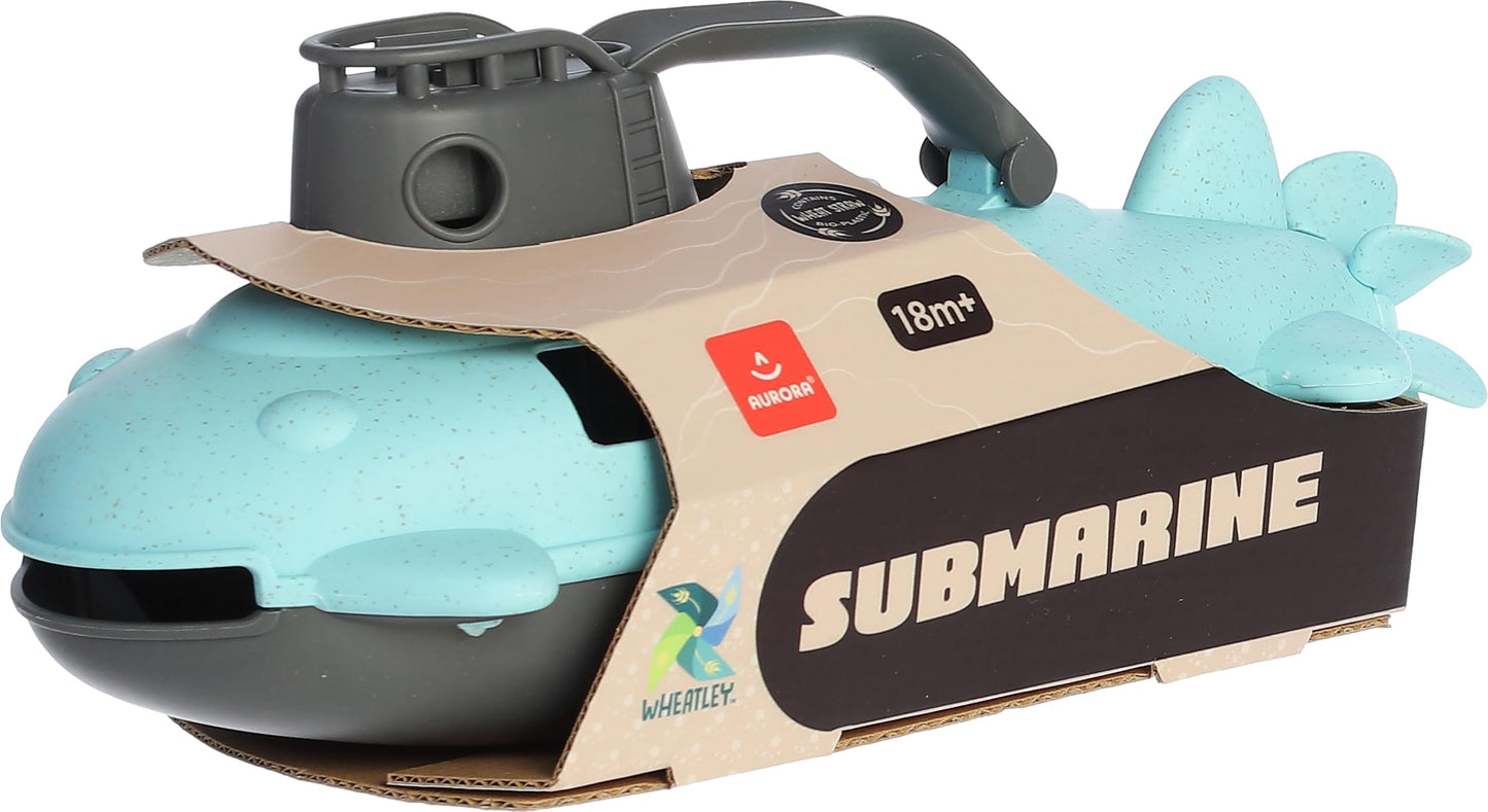Aurora® Toys Versatile Wheatley™ Submarine Toy - Used to Create Exciting Storylines - for Creative Kids and Parents - Gray & Blue 10 Inches