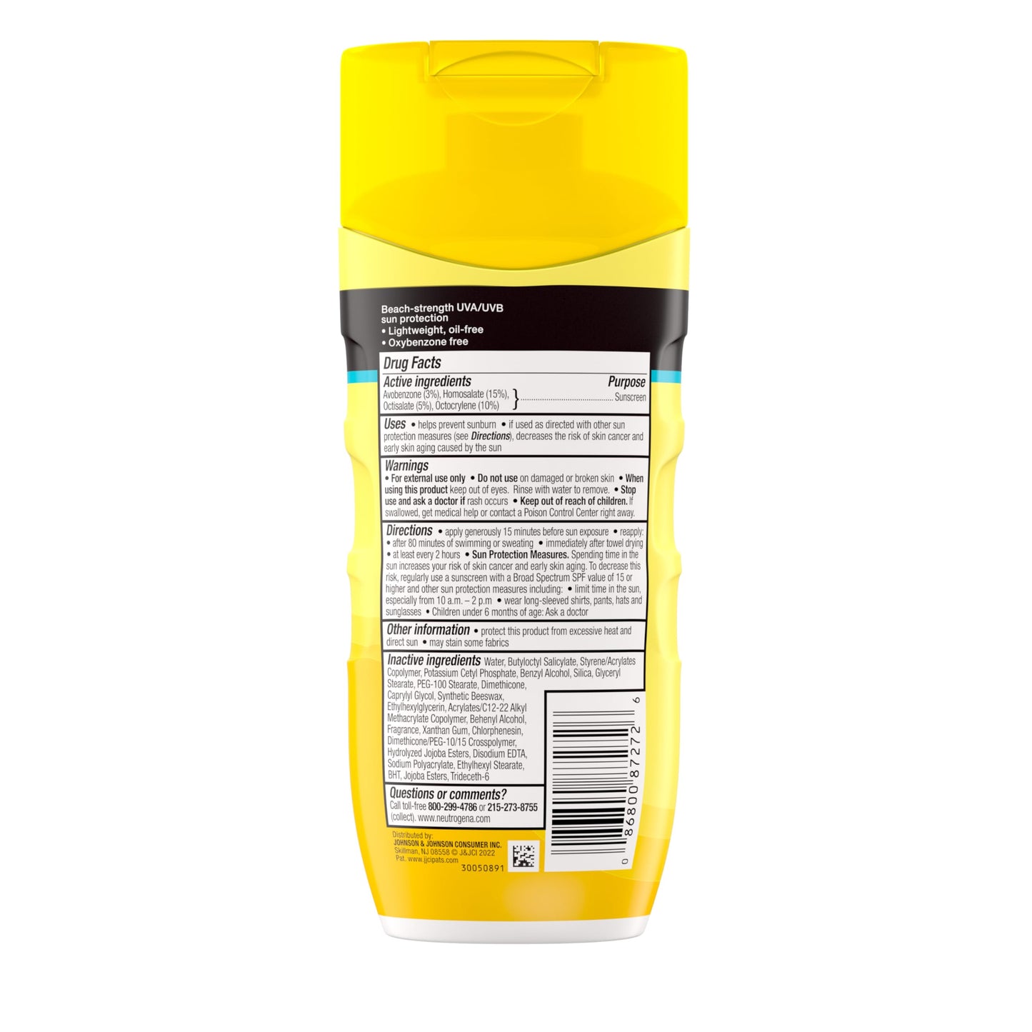 Neutrogena Beach Defense Sunscreen Lotion SPF 70 – Fast Absorbing, Broad Spectrum, Water Resistant 80 Min, Oil-Free, Face & Body, 6.7 oz