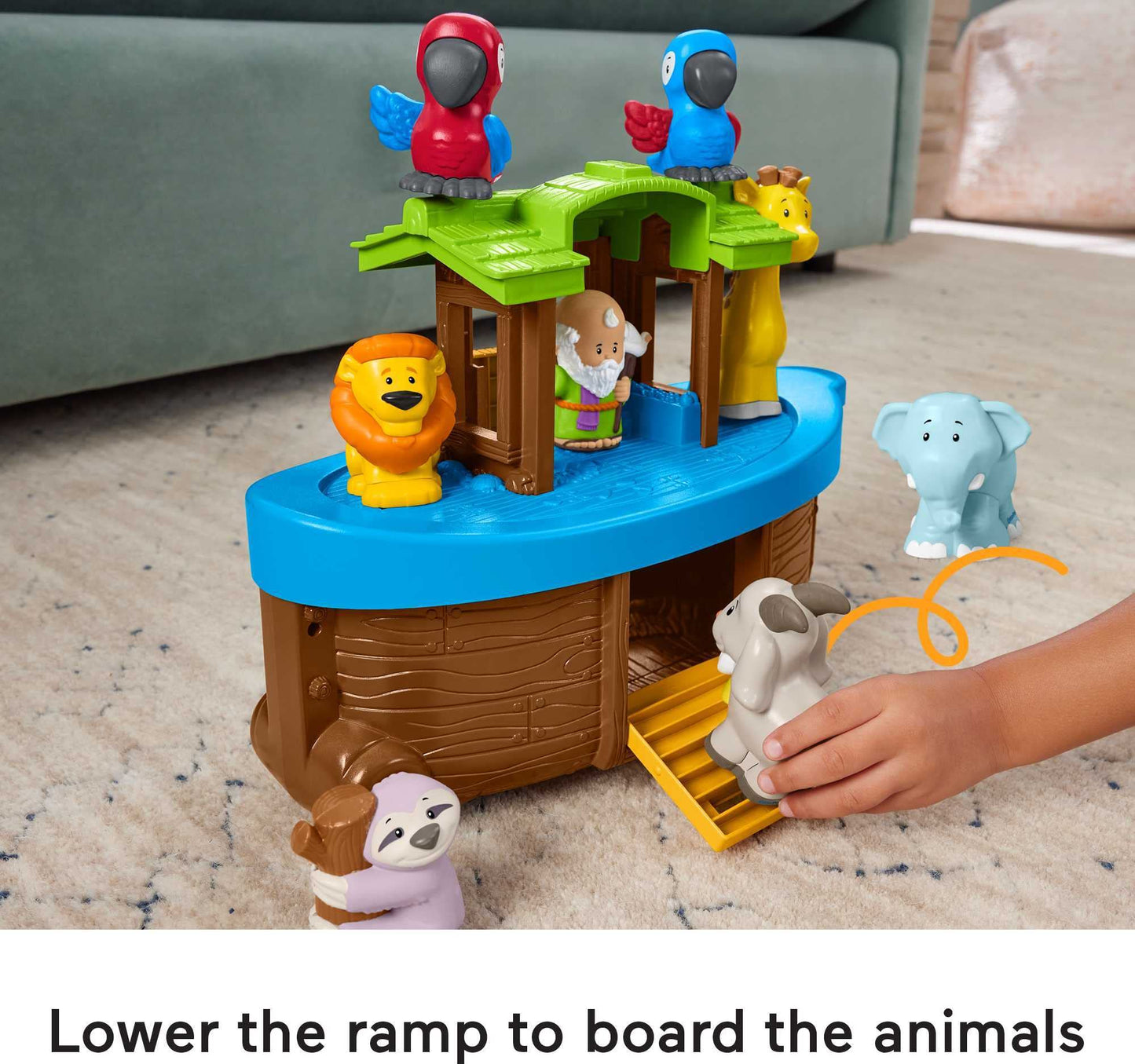 Fisher-Price Little People Toddler Toy Noah’s Ark Playset with 12 Animals & Noah Figure for Pretend Play Kids Ages 1+ Years (Amazon Exclusive)