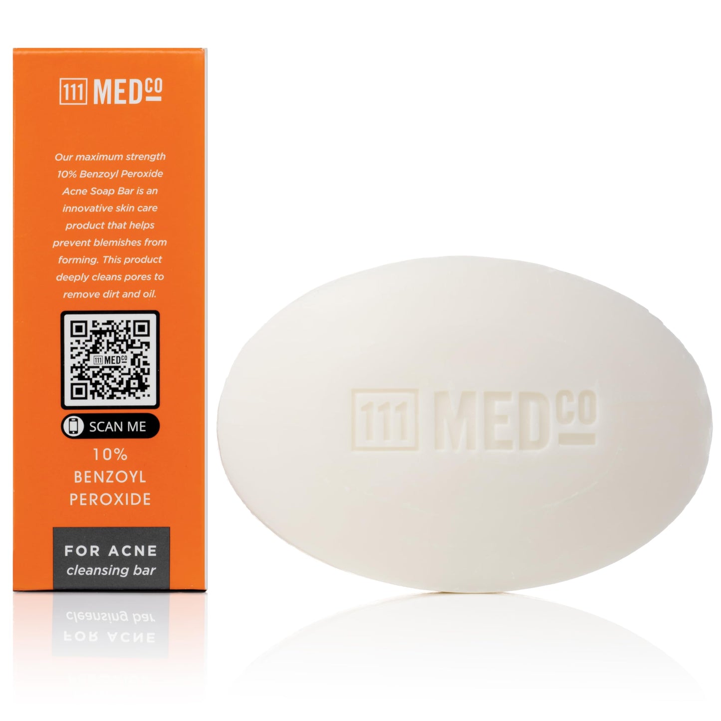 111MedCo 10% Benzoyl Peroxide Acne 4oz. Medicated Soap Bar