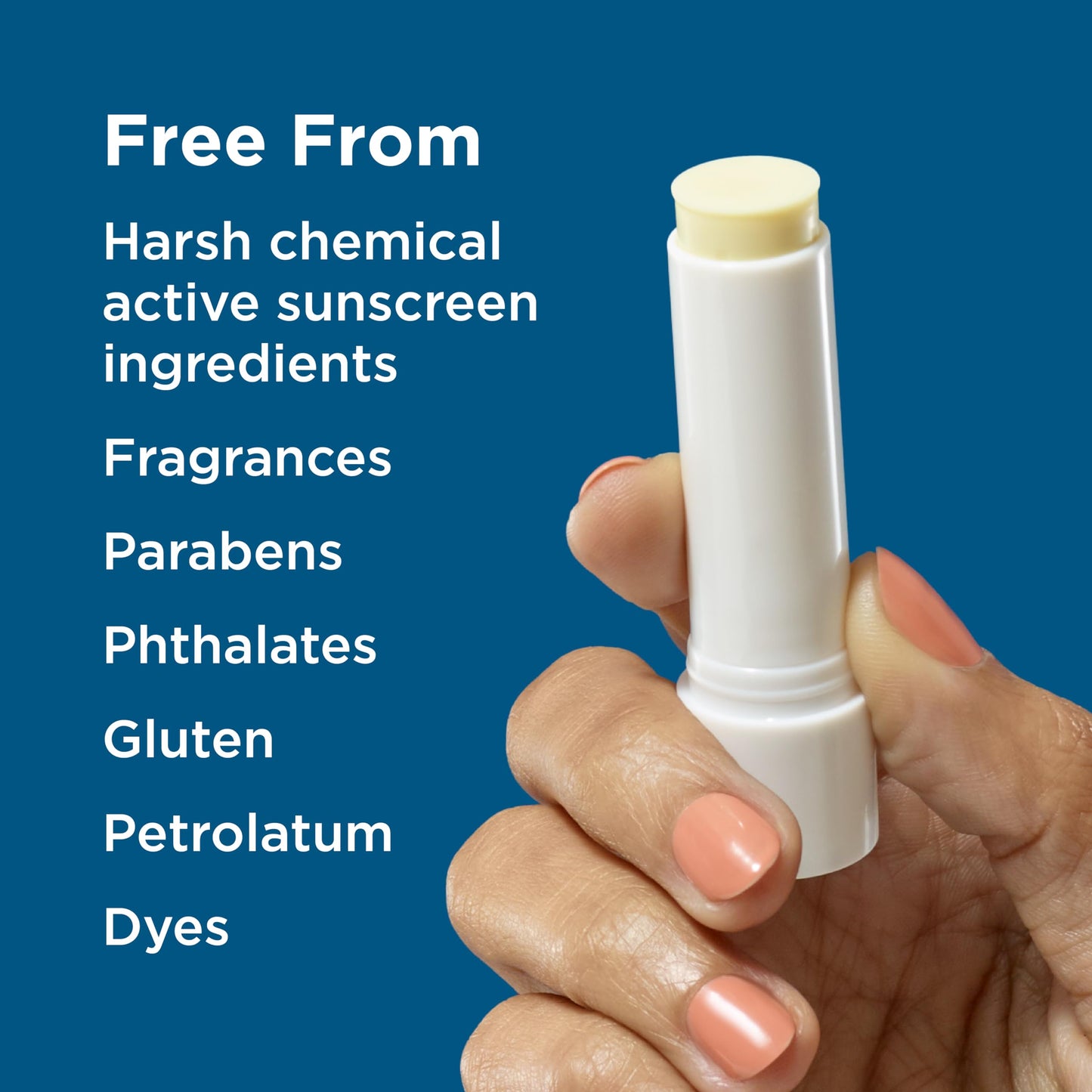 BLUE LIZARD Mineral SPF 15 Lip Balm 3-Pack – Broad Spectrum Protection, Natural Coconut Flavor, with Kakadu Plum & 8 Natural Oils, Vegan, 0.13 oz Each