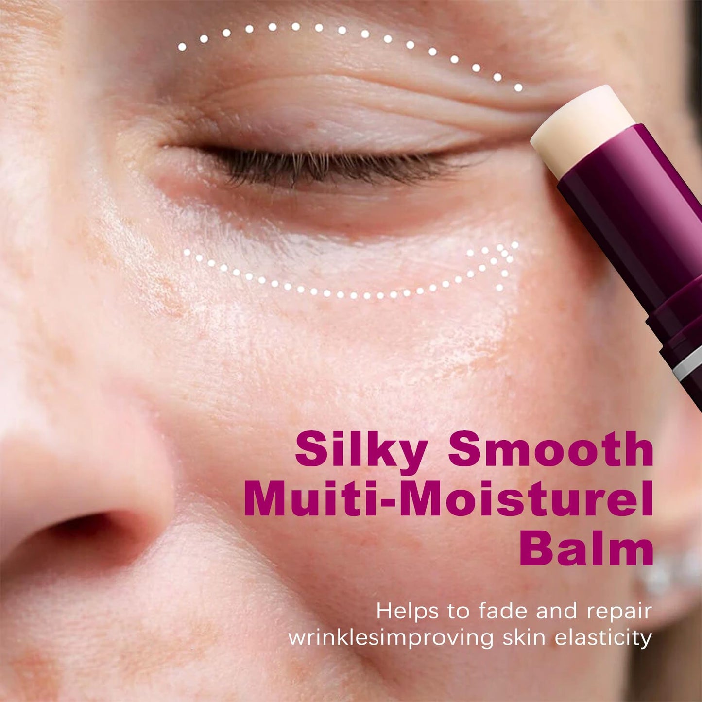 2PCS Korean Calcium Collagen Multi Balm Stick – Hydrating, Anti-Aging, Wrinkle Care for Face, Eyes & Neck, Firming & Moisturizing