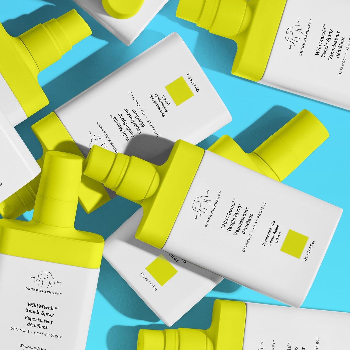 Drunk Elephant Wild Marula Tangle Spray 4oz – Sulfate-Free Detangler & Heat Protectant, Clean, Cruelty-Free, Dermatologist-Tested