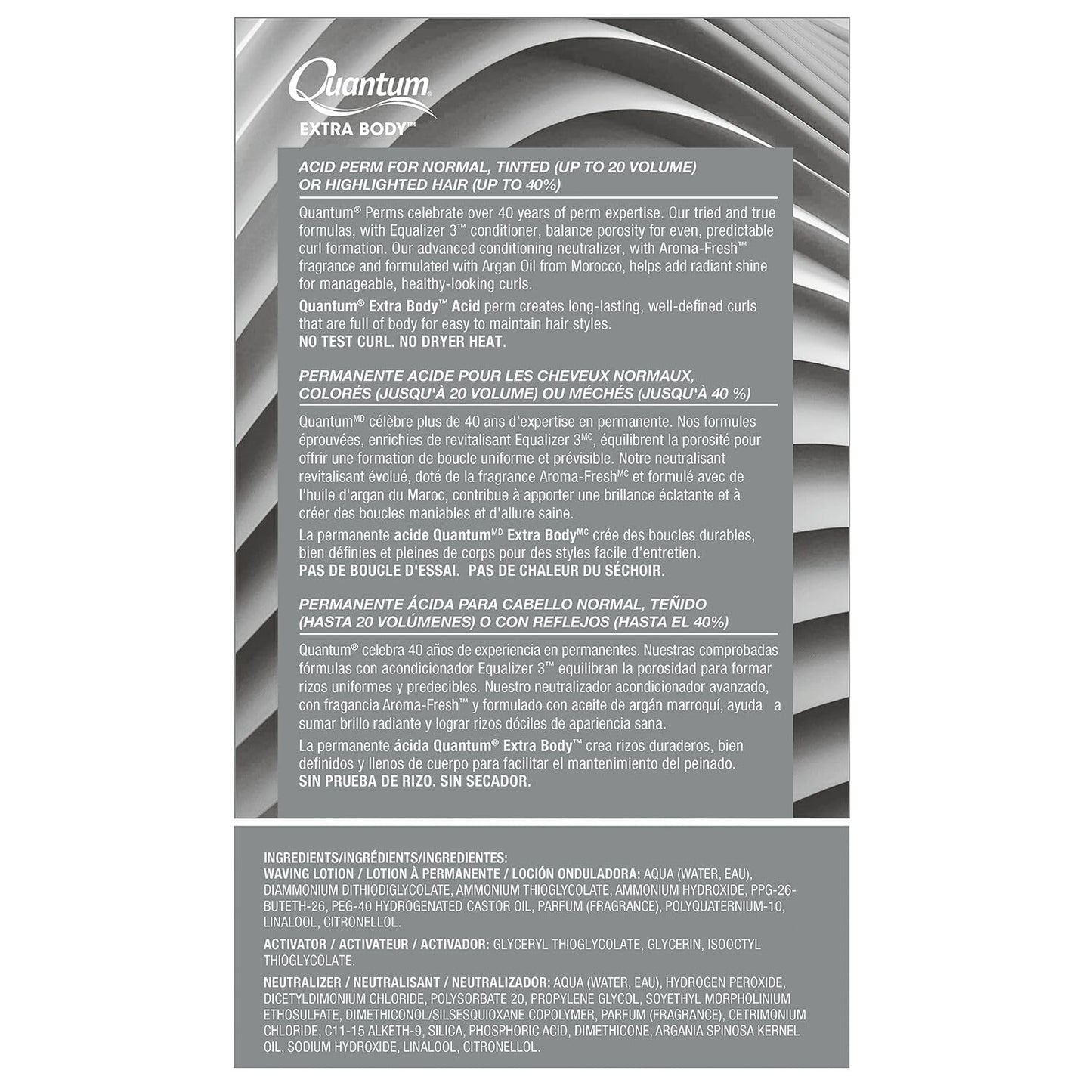 Zotos Quantum Extra Body Acid Permanent Unisex Treatment 1 Application