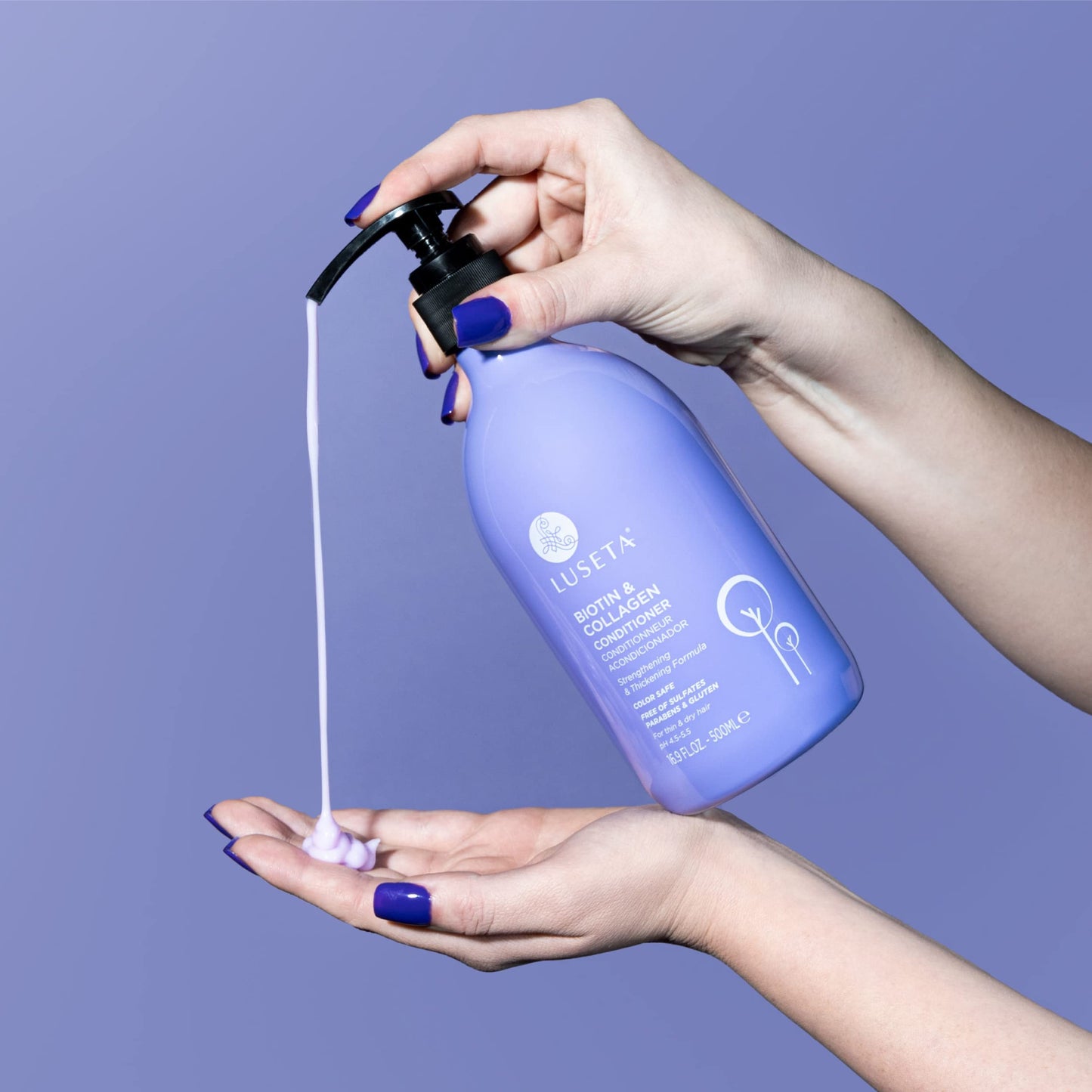 Luseta Biotin & Collagen Conditioner 16.9oz | Thickening Hair Conditioner for Hair Growth | Argan Oil Repair for Dry, Damaged Hair | Sulfate & Paraben Free