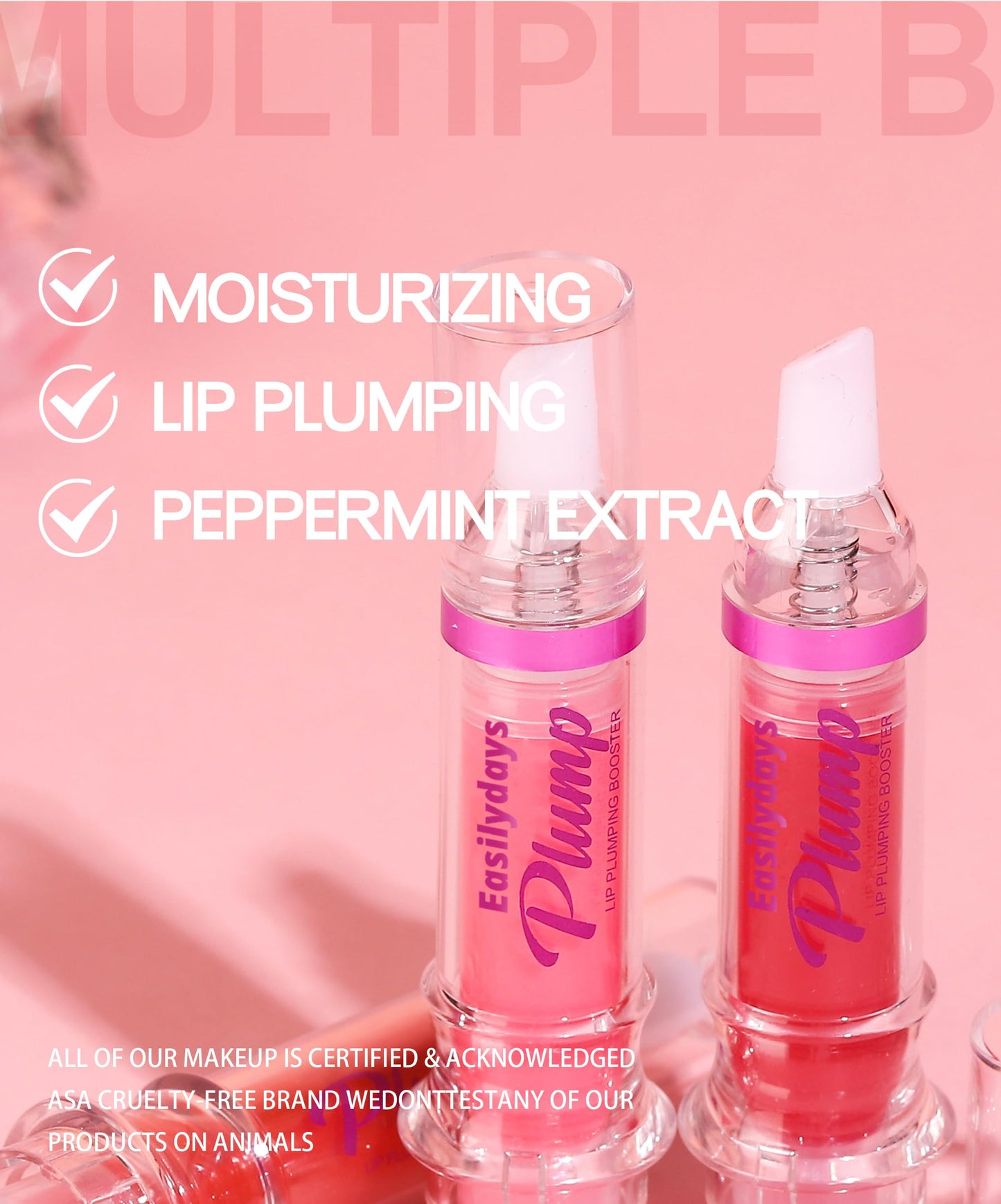 Easilydays Lip Plumper #02 – Spicy Lip Gloss & Lipstick, Hydrating, Volumizing, High-Shine Lip Glass for Plump Pout