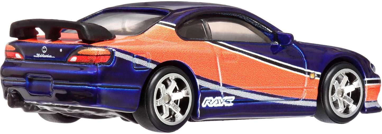 Hot Wheels Toy Cars, Premium Fast & Furious Tokyo Drift Bundle, 5 1:64 Scale Die-Cast Vehicles from The Fast Movie in Collectable Packaging