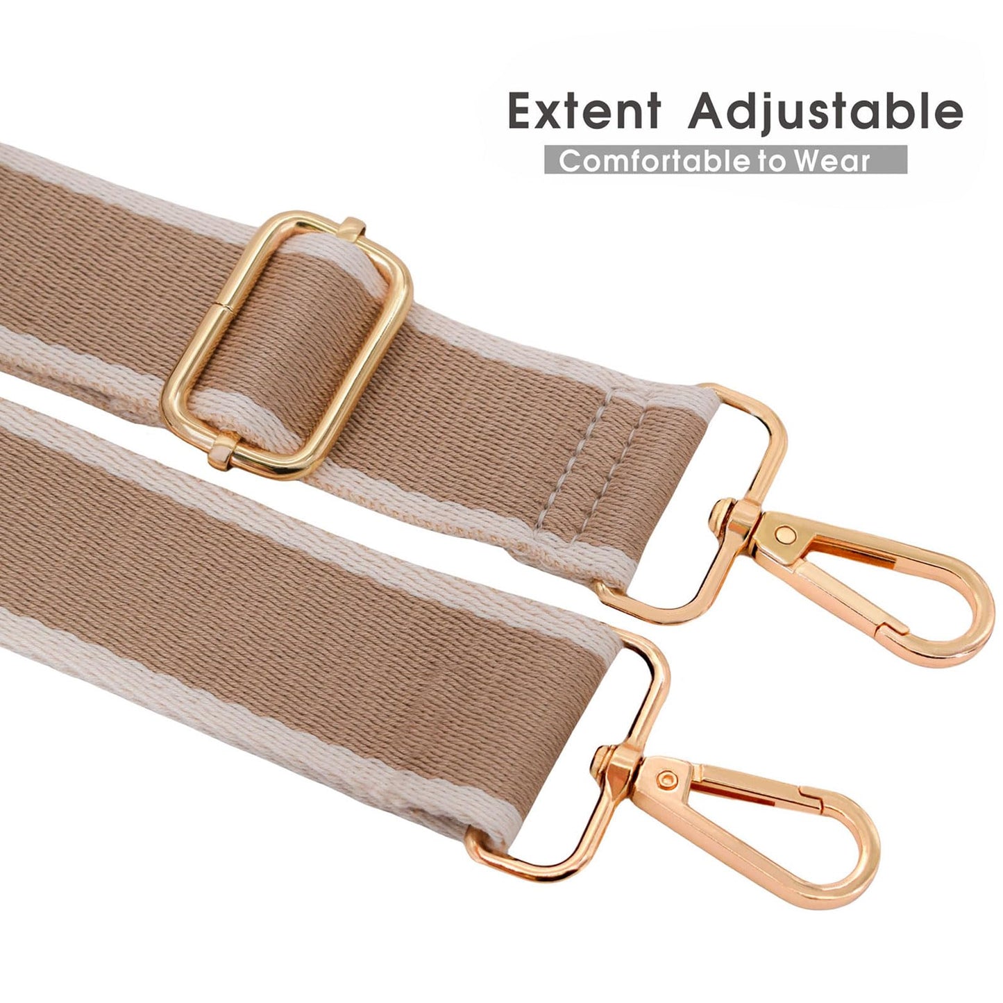 Adjustable Purse Strap β Thick Canvas Shoulder Strap Replacement for Crossbody Bags, Handbags & Purses, Unisex Design
