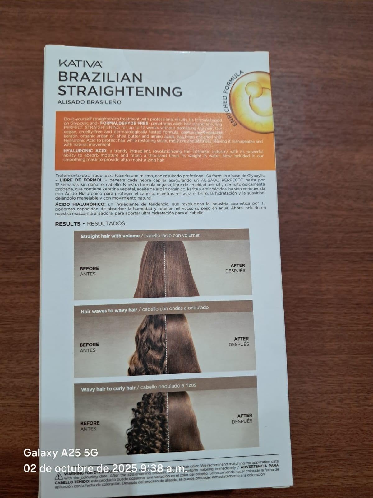 Kativa Brazilian Straightening Kit Pack of 2 – 12 Weeks Professional Hair Straightening with Argan Oil, Shea Butter, Keratin & Amino Acids