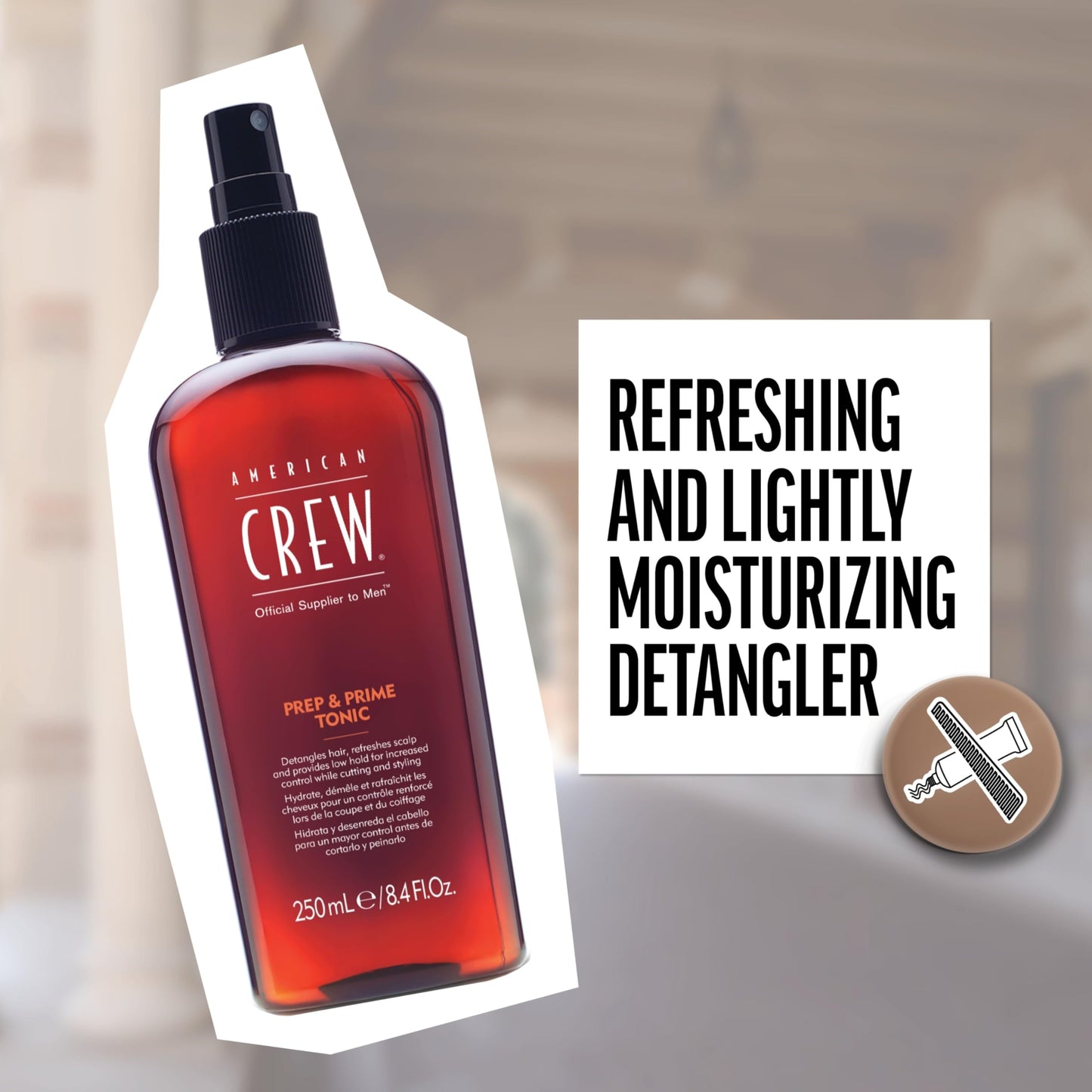 AMERICAN CREW Prep & Prime Tonic, 8.4 Fl Oz