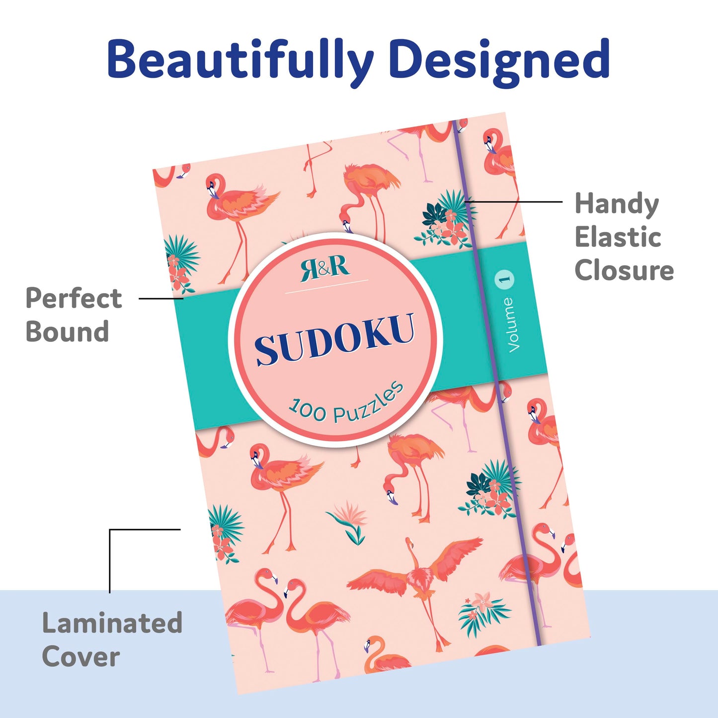 R&R Pocket Sudoku Puzzle Books, Compact Travel Size Sudoku Books - Ideal for Relieve Stress, Boost Your Mood, Relax at Home and Office Breaks