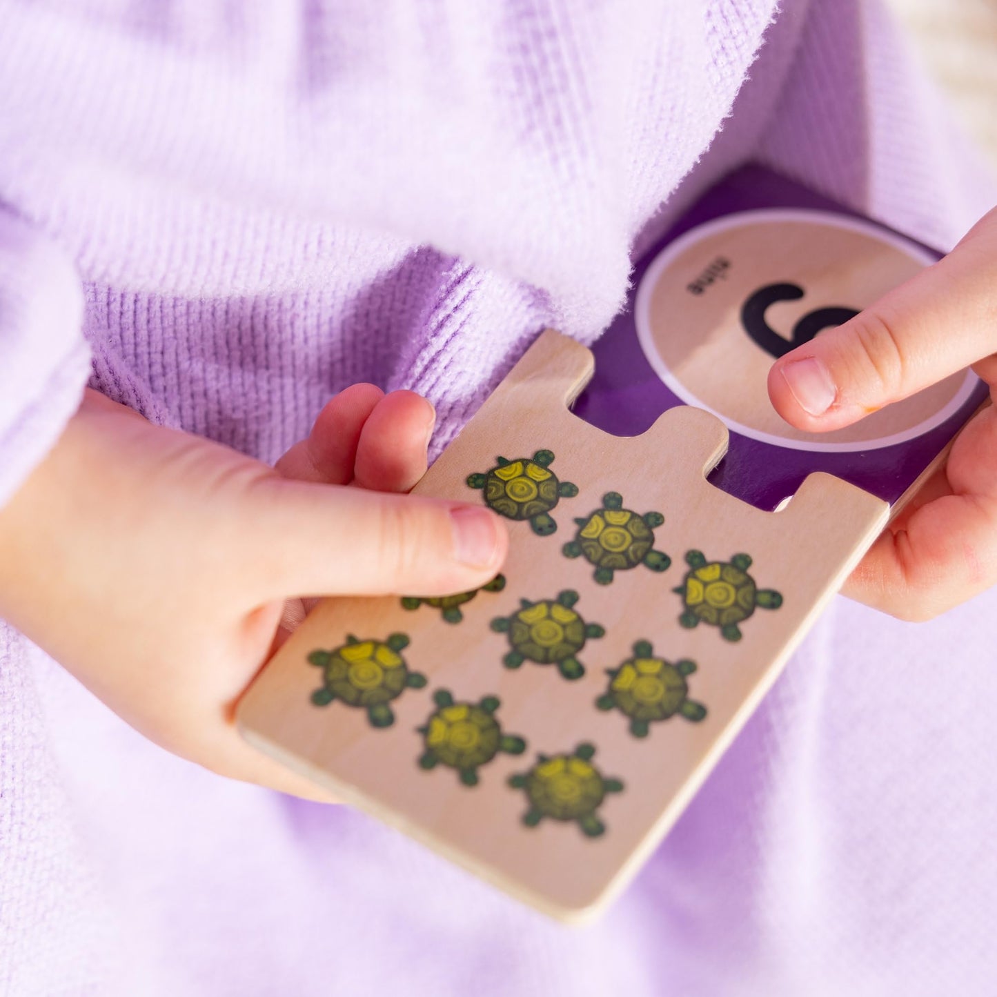 Melissa & Doug Self-Correcting Wooden Number Puzzles with Storage Box (40 pcs)