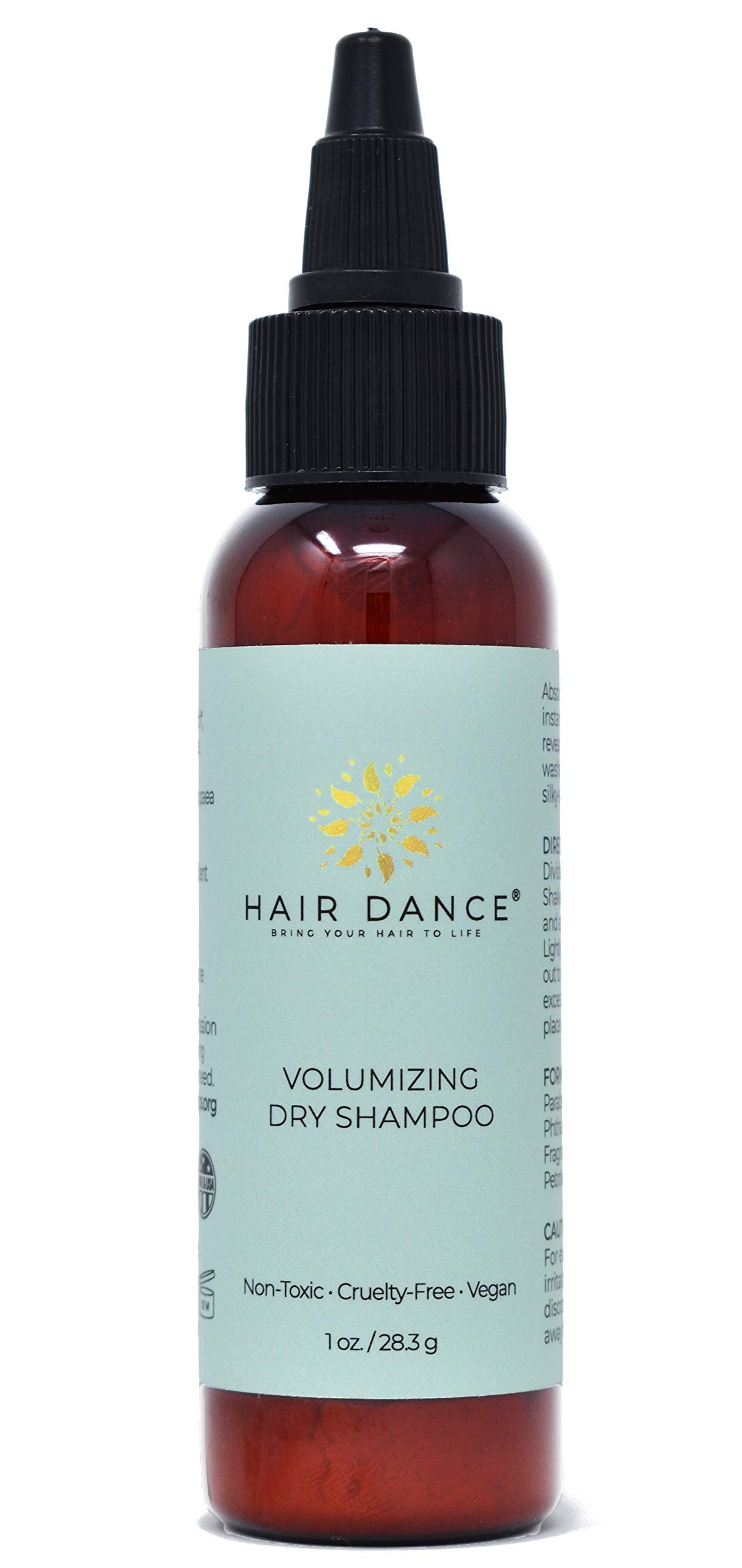 Dry Shampoo Volume Powder 1oz | Natural & Organic | Non-Aerosol | Talc & Corn Free | For Blonde & Dark Hair | Lavender Oil Scent | Made in USA