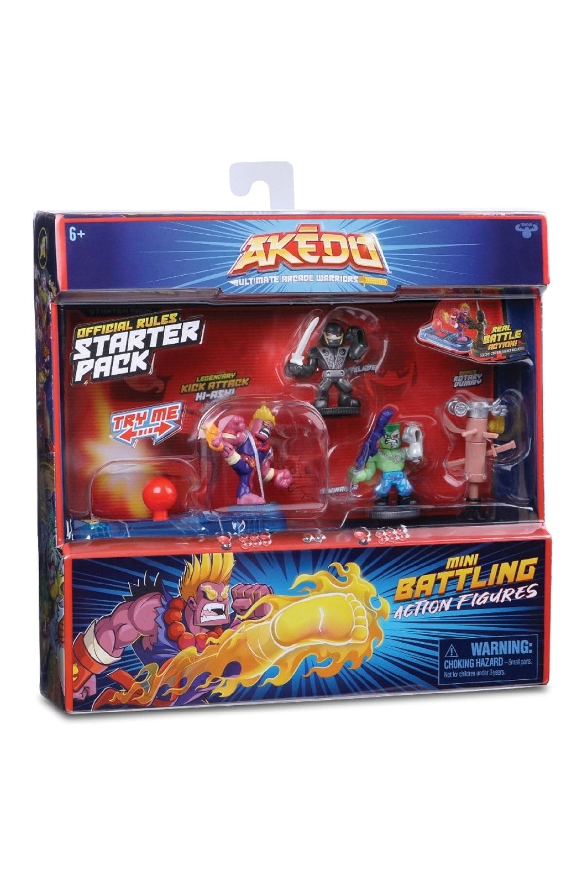 Akedo Ultimate Arcade Warriors Starter Pack - Legendary Kick Attack, Multicolor (14232)