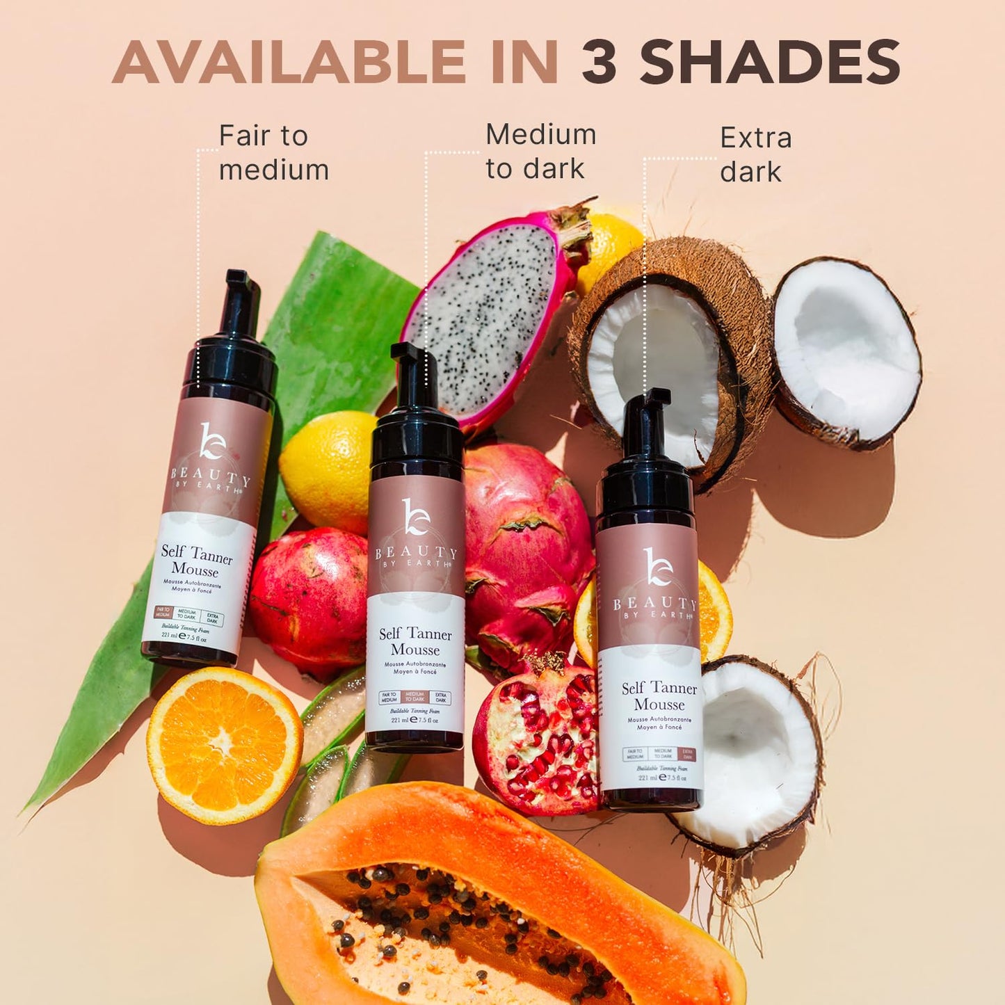 Self Tanner Mousse for Dark Tan โ Natural & Organic Sunless Tanning Foam, Clear, Non-Toxic, Streak-Free, USA Made for a Deep, Natural Glow