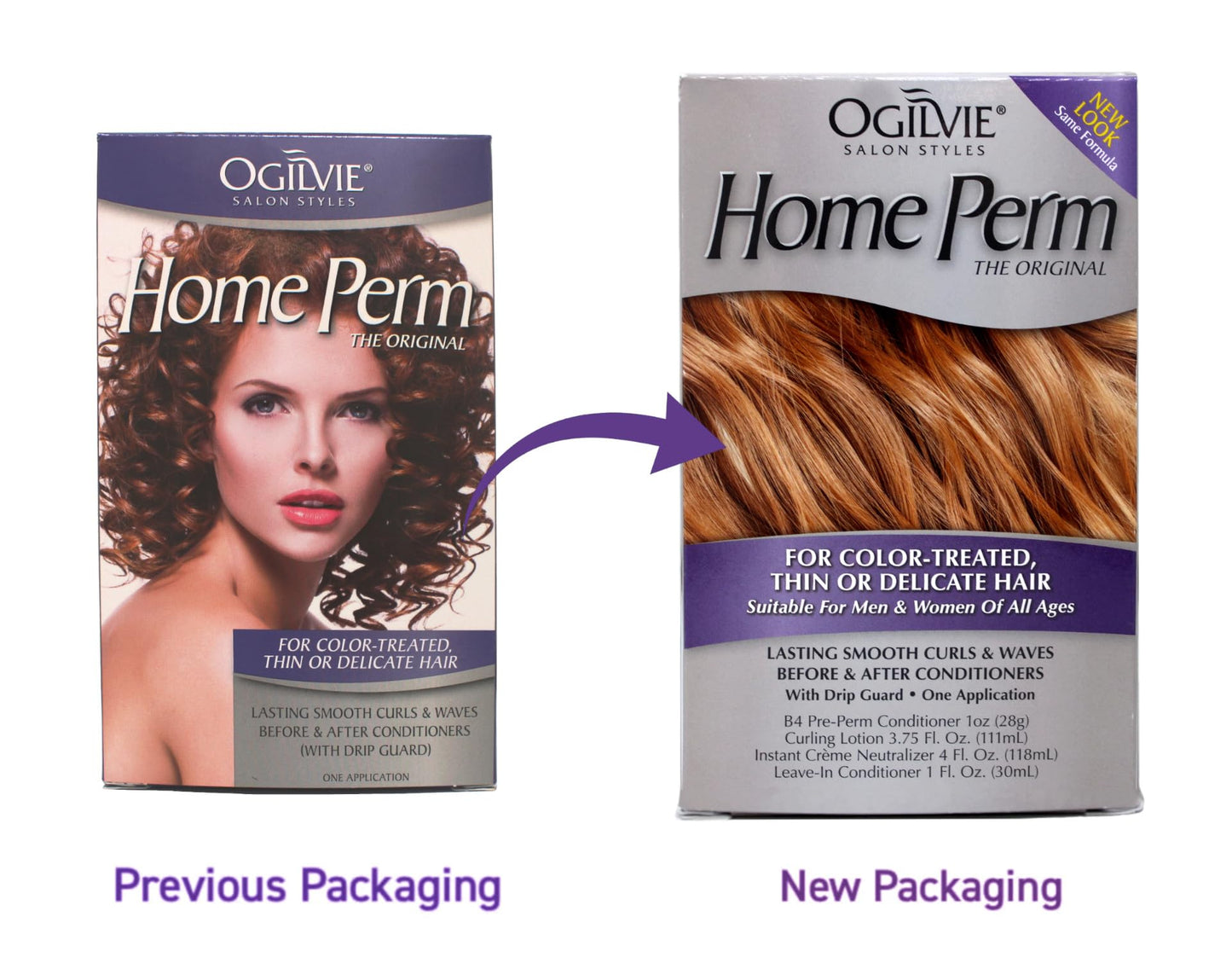 Ogilvie Home Perm For Color Treated Hair, Pack of 3