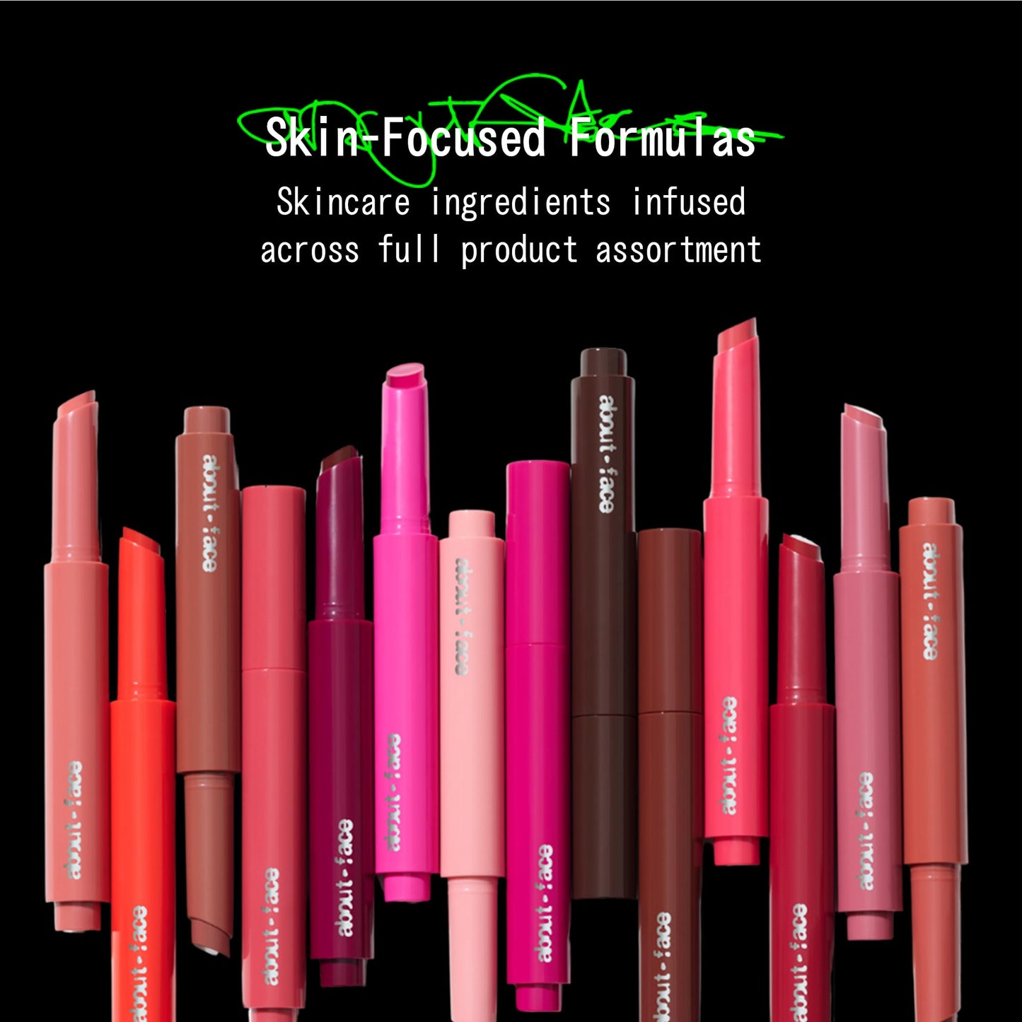 aboutface Cherry Pick Lip Color Butter – Hydrating, High-Shine Lip Balm with Cherry Butter & Pomegranate Flower Extract, Vegan, 0.06 oz