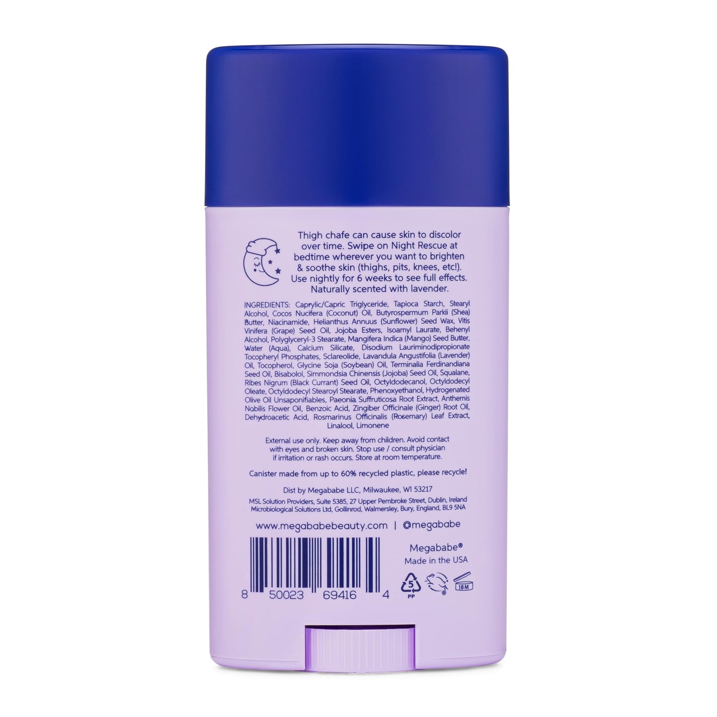 Megababe Night Rescue | Brightening & Soothing | 2.12 oz