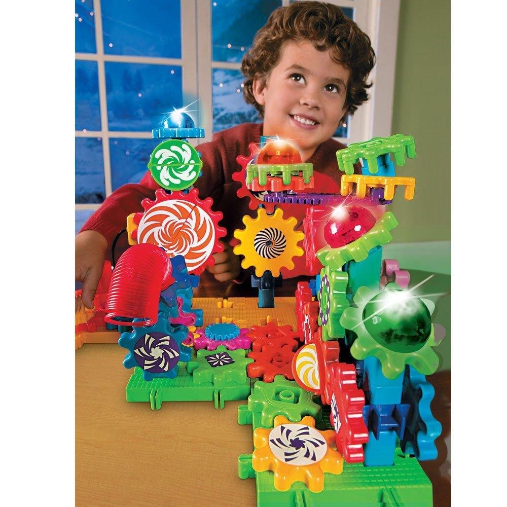 Learning Resources Gears! Gears! Gears! Lights & Action Building Set, Puzzle, Gear Toy, 121 Pieces, Ages 5+
