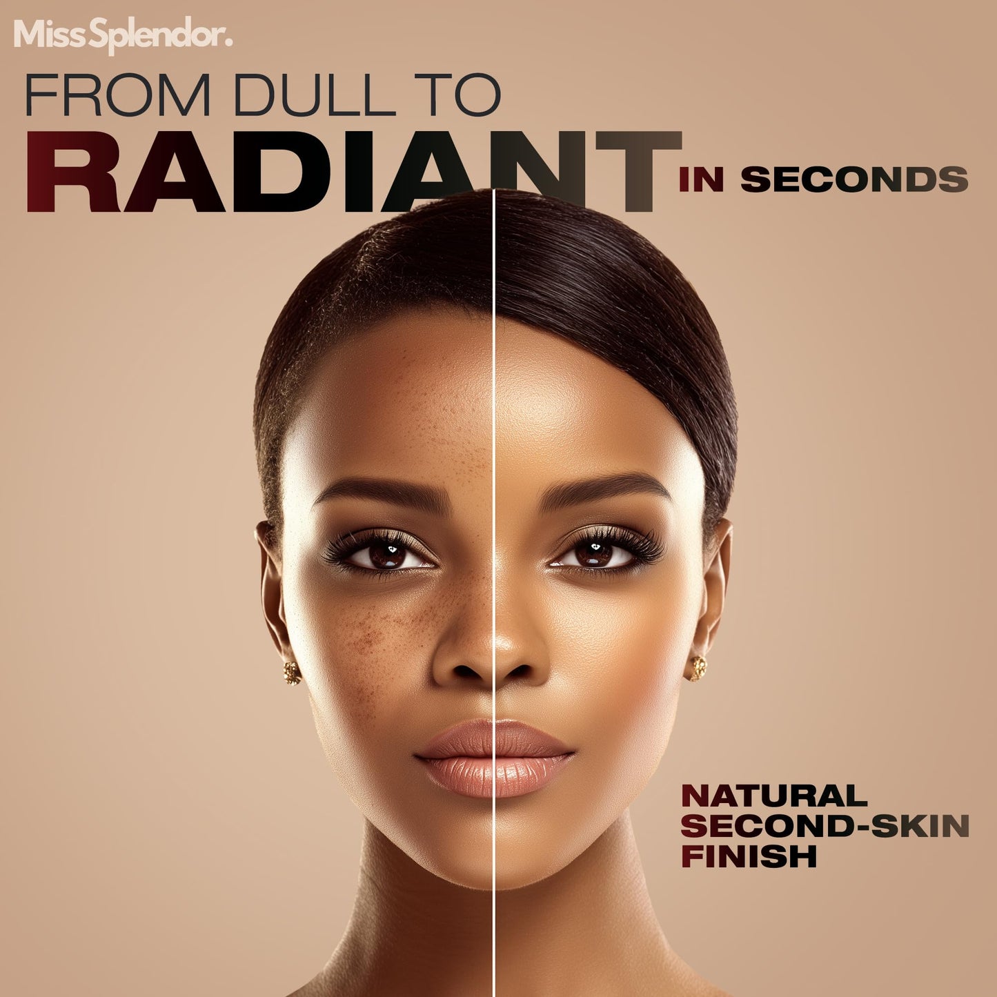 Miss Splendor Beauty Balm Skin Tint Stick 2 Pack – Shade 2, Serum-Infused, Sheer-to-Light Buildable Coverage, Hybrid Foundation & Skincare