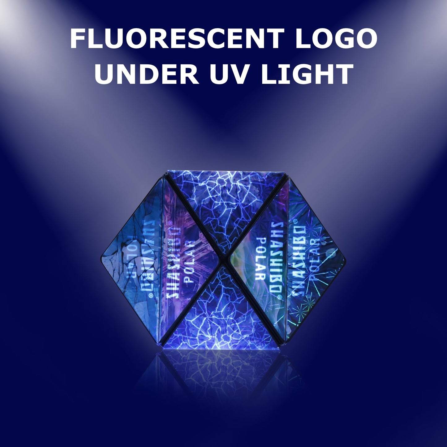 SHASHIBO Shape Shifting Box – Fidget Cube with 36 Rare Earth Magnets, Transforms into 70+ Shapes, Sensory Toy Gift for Kids, Teens & Adults (Polar)