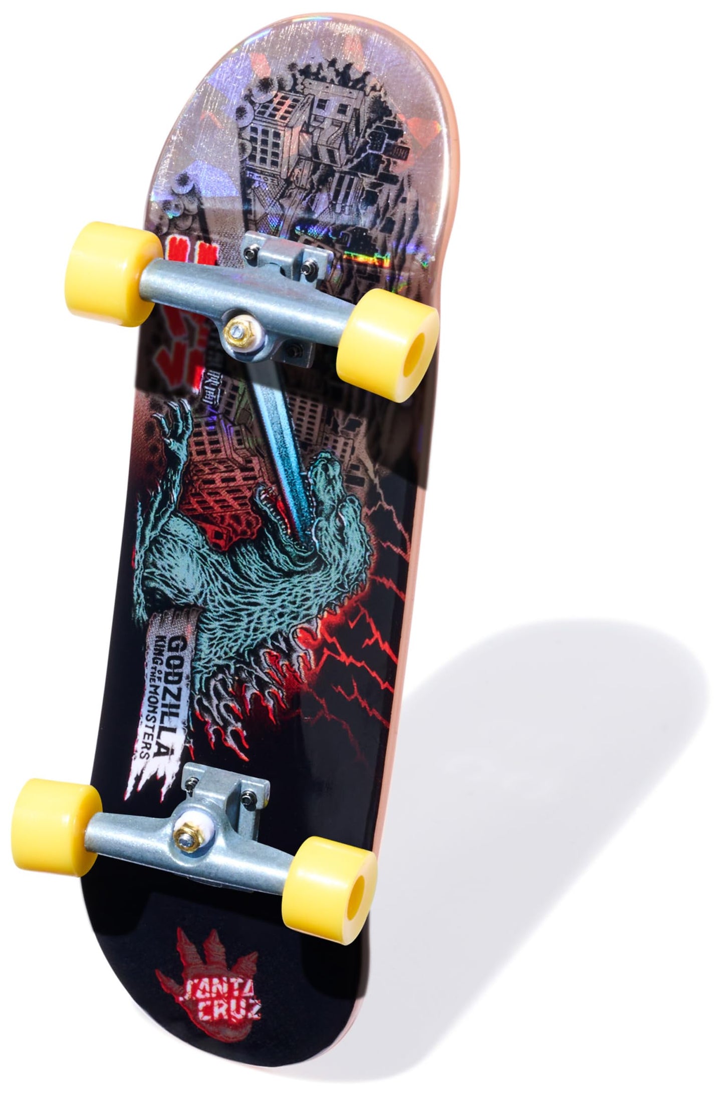 TECH DECK, Godzilla Sk8shop Fingerboard Bonus Pack, Collectible and Customizable Mini Skateboards, Kids Toys for Ages 6 and up