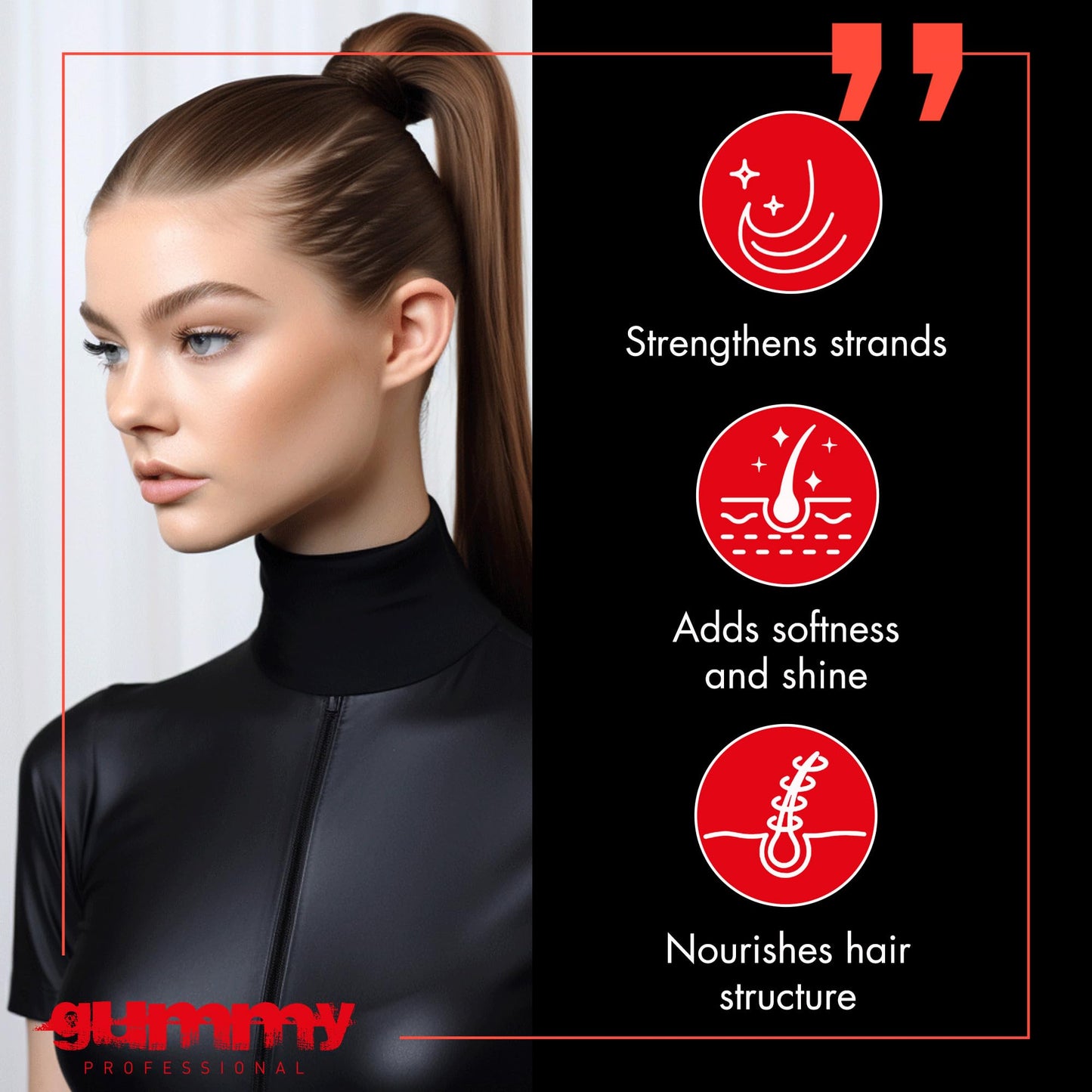 Gummy Professional Hair Wax for Men – Ultra Hold Water-Based Pomade with Provitamin B5 & Keratin – Texturizing Clay Paste, Alcohol-Free, 150ml