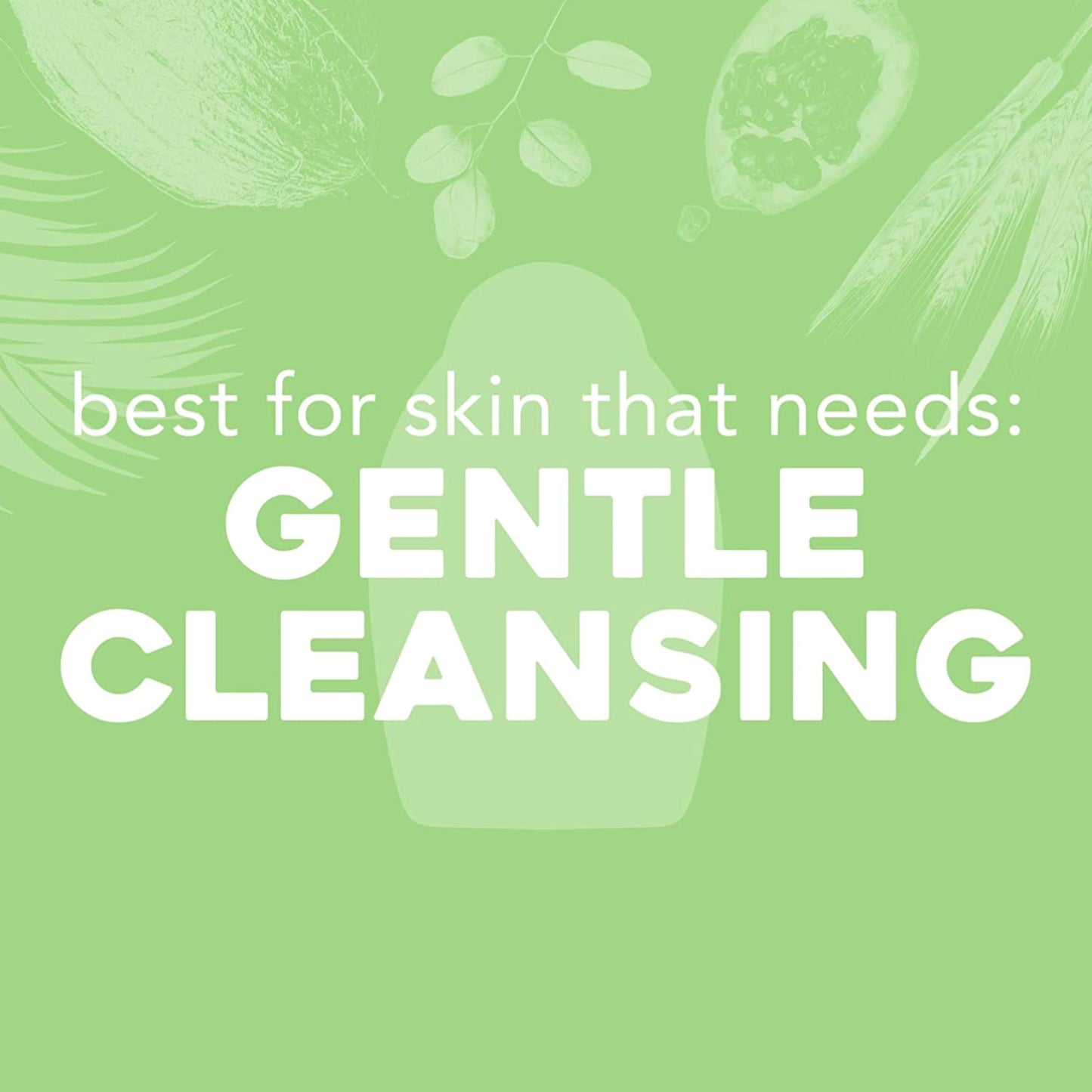 OGX Sensitive Rose Water & Pink Sea Salt Body Scrub with Rose Quartz – Gentle Daily Exfoliating Wash, Sulfate-Free, 19.5 fl oz