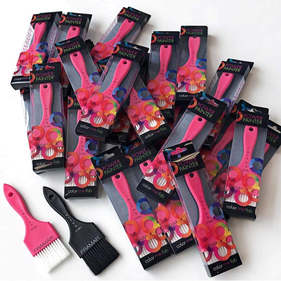 Framar Power Painter Hair Dye Brush Set - 2 Pack Hair Coloring & Balayage Brushes for Blending, Tinting & Precise Dye Application