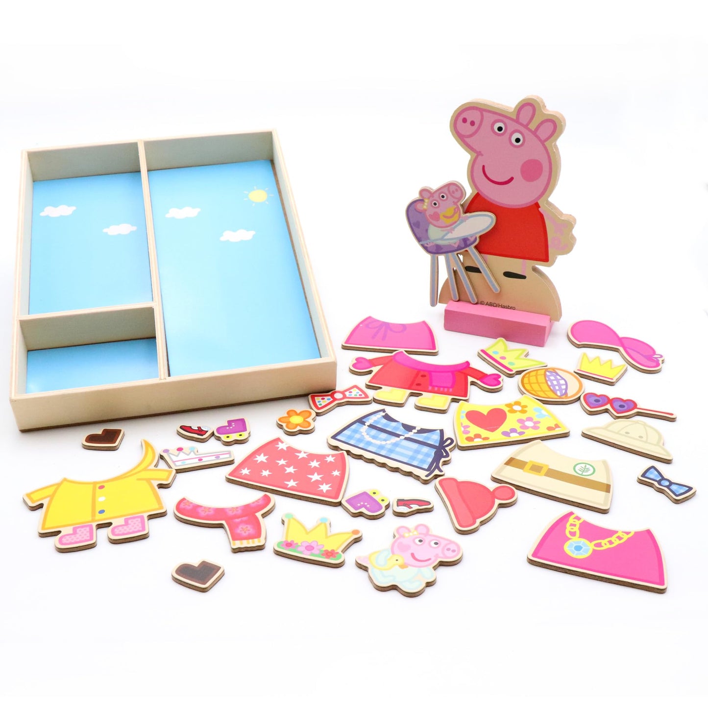 Tara Toy Peppa Pig Magnetic Wooden Dress Up Set