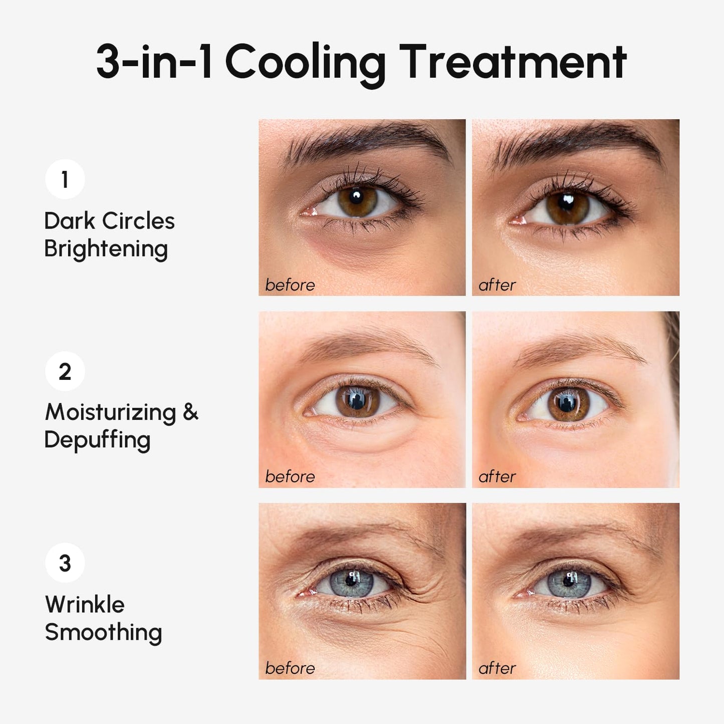 MAREE Under Eye Gels & Patches for Dark Circles, Puffiness & Wrinkles with Collagen & Hyaluronic Acid – Anti-Aging Skincare Treatment